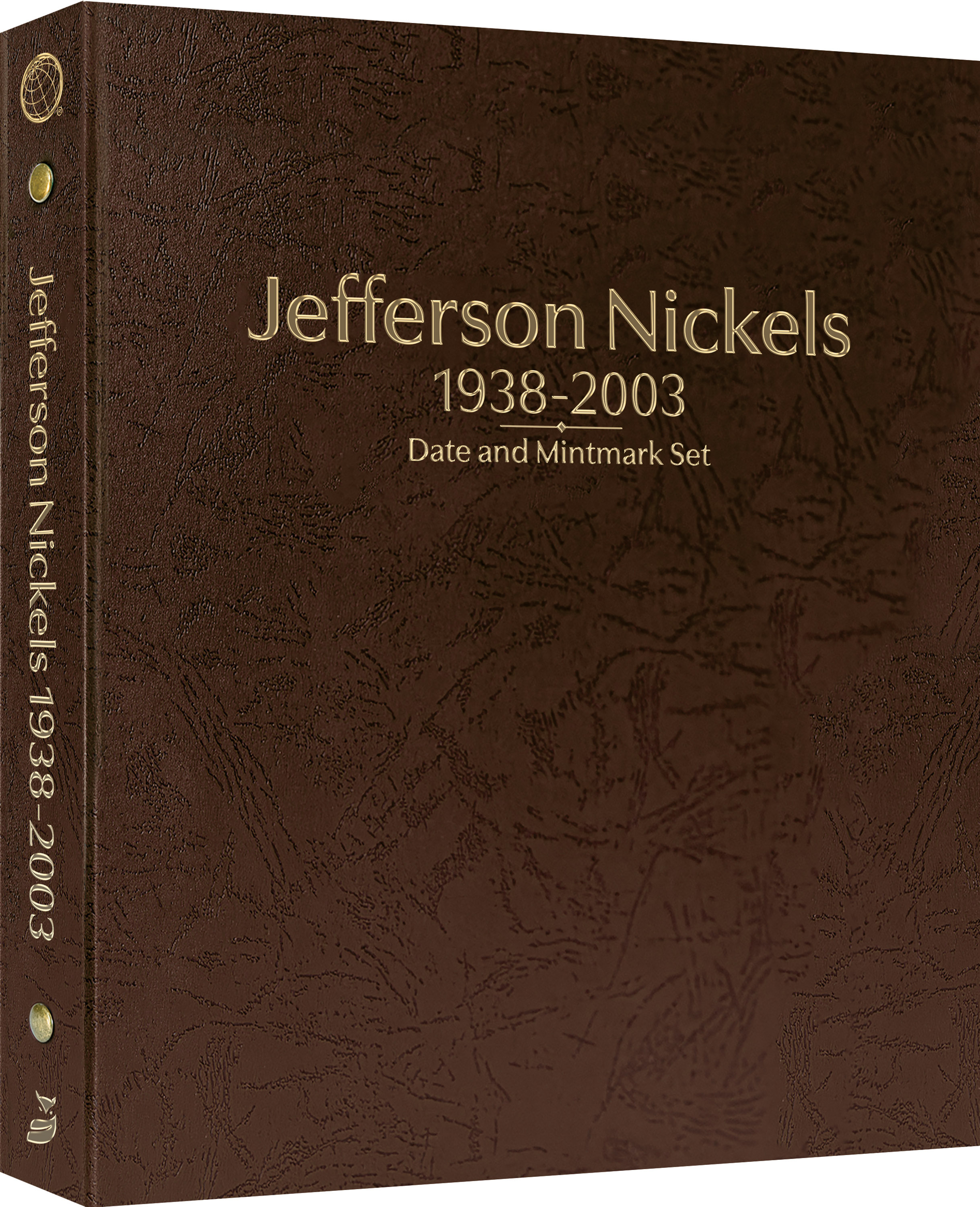 Whitman Prestige Coin Album – Jefferson Nickels: 1938-2003 Date & Mintmark Set – Coin Album (Brown)