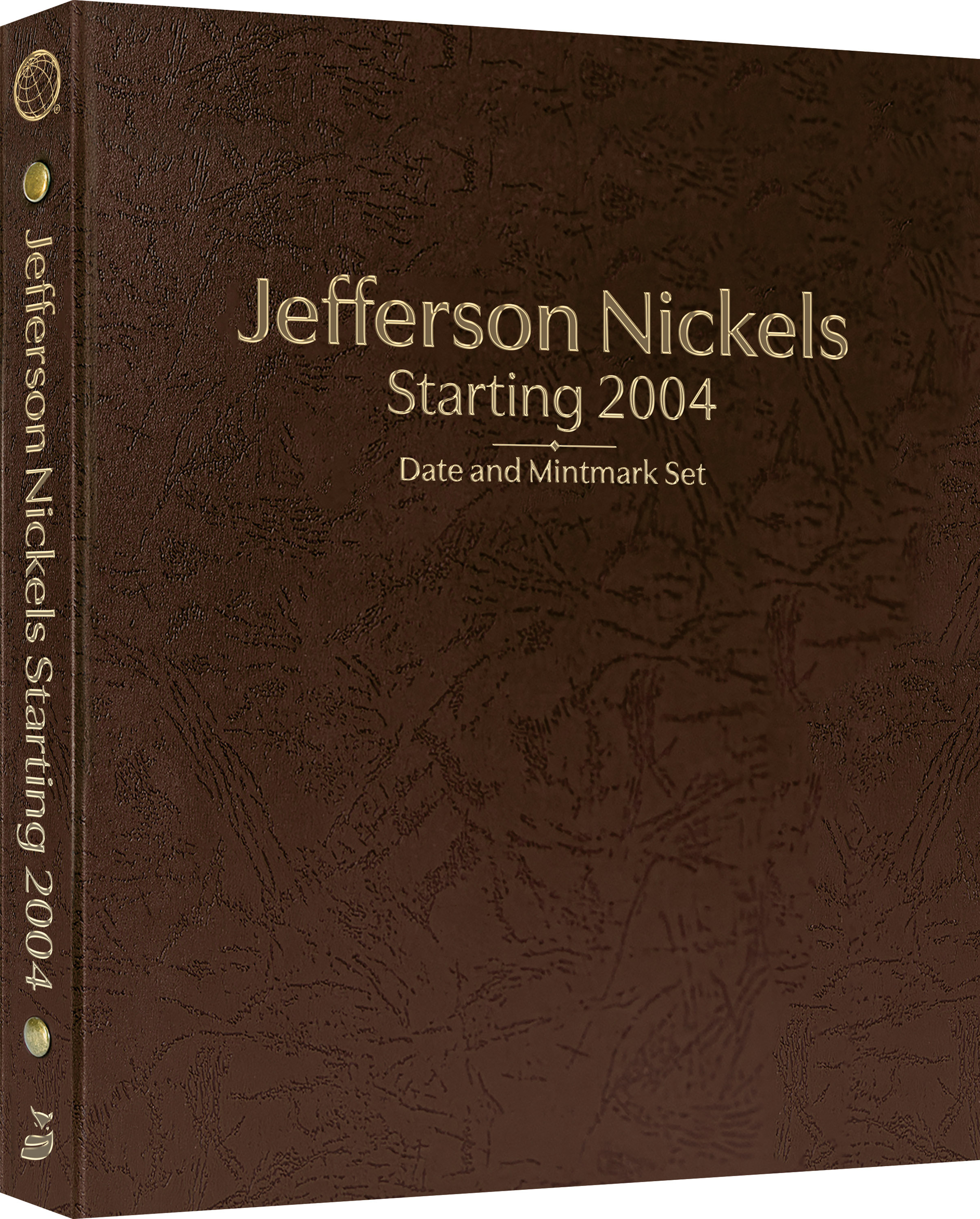 Whitman Prestige Coin Album – Jefferson Nickels: Starting 2004 Date & Mintmark Set – Coin Album (Brown)