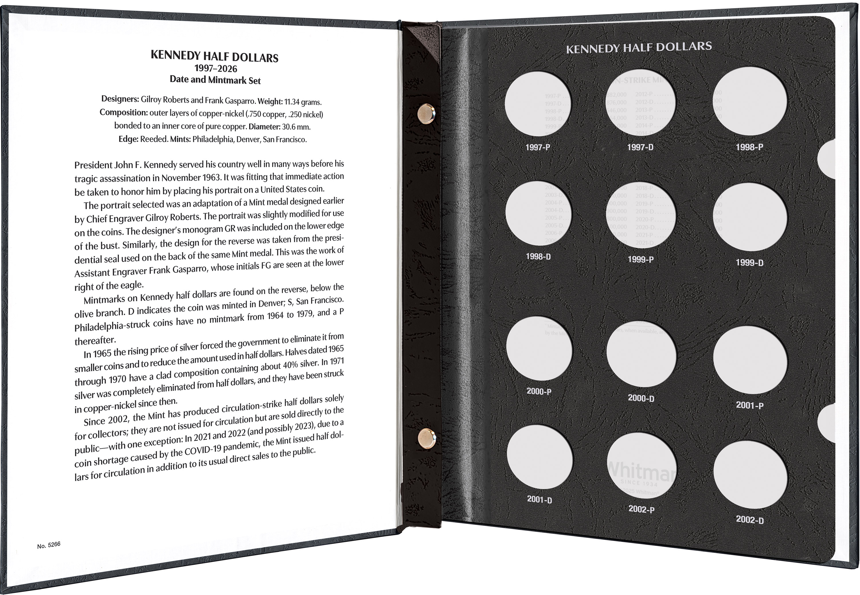 Kennedy Half Dollar Coin Collecting Starter Bundle (1964–Present) – 40 Coins + Album Set - Image 9