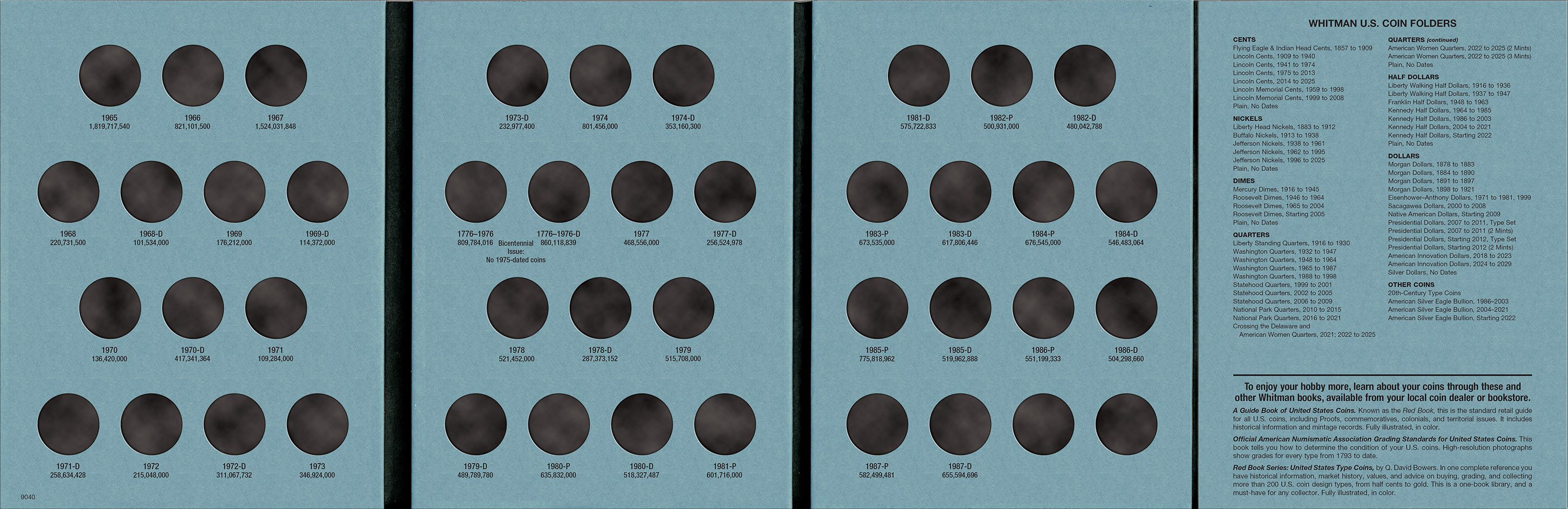 Official Whitman® Coin Folder 4-Volume Set – Washington Quarters Complete Collection: 1932–1998 - Image 6