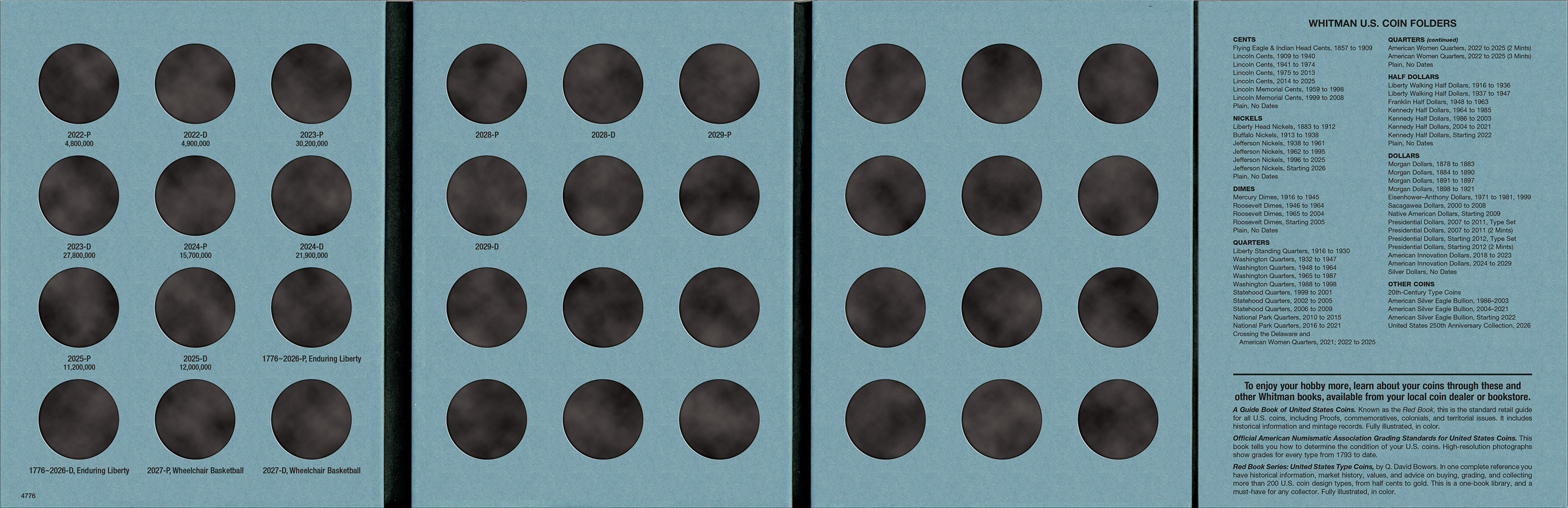 Official Whitman® Coin Folder 4-Volume Set – Kennedy Half Dollars Complete Collection: 1964 to Date - Image 13