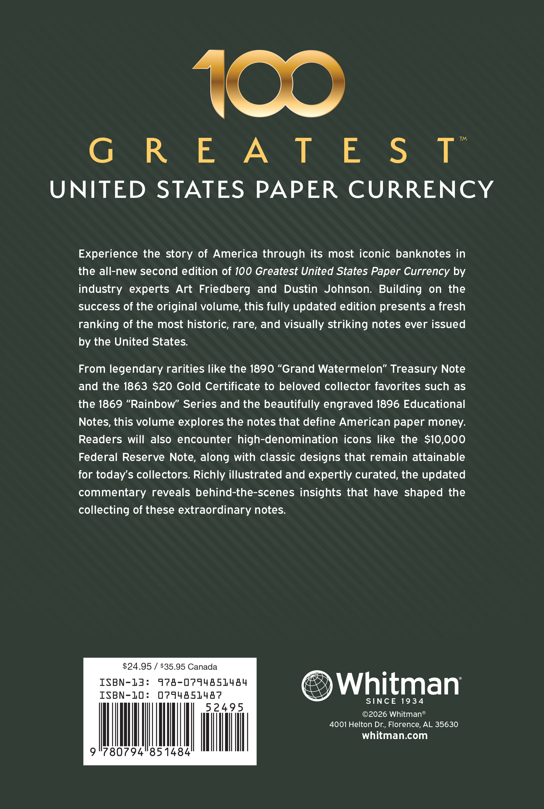 100 Greatest Series: 100 Greatest United States Paper Currency
