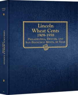Whitman Classic® Coin Album – Lincoln Wheat Cents: 1909-1958 (P, D, & S mints) – Coin Album (Blue)