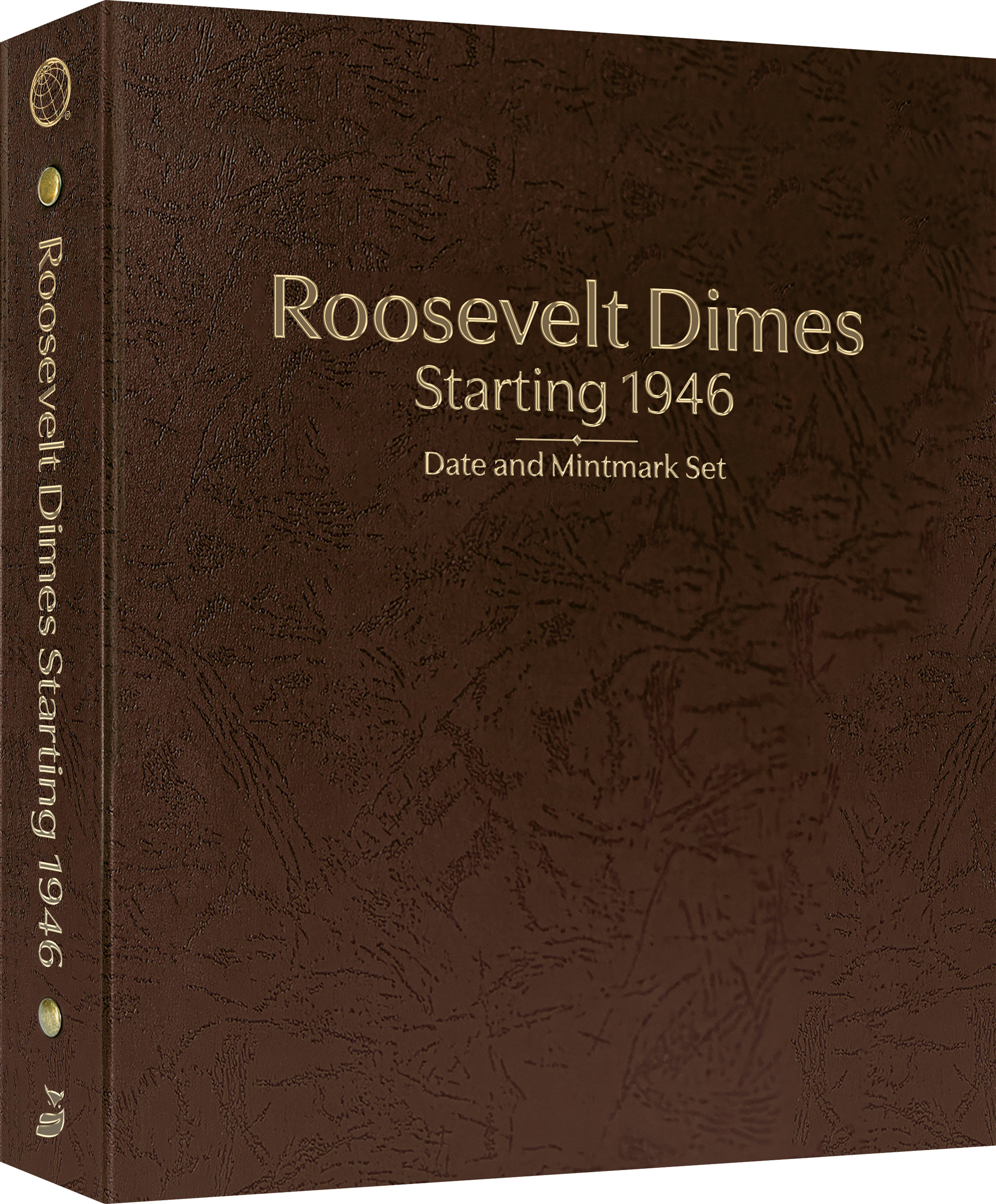 Whitman Prestige Coin Album – Roosevelt Dimes: Starting 1946 Date & Mintmark Set – Coin Album (Brown)