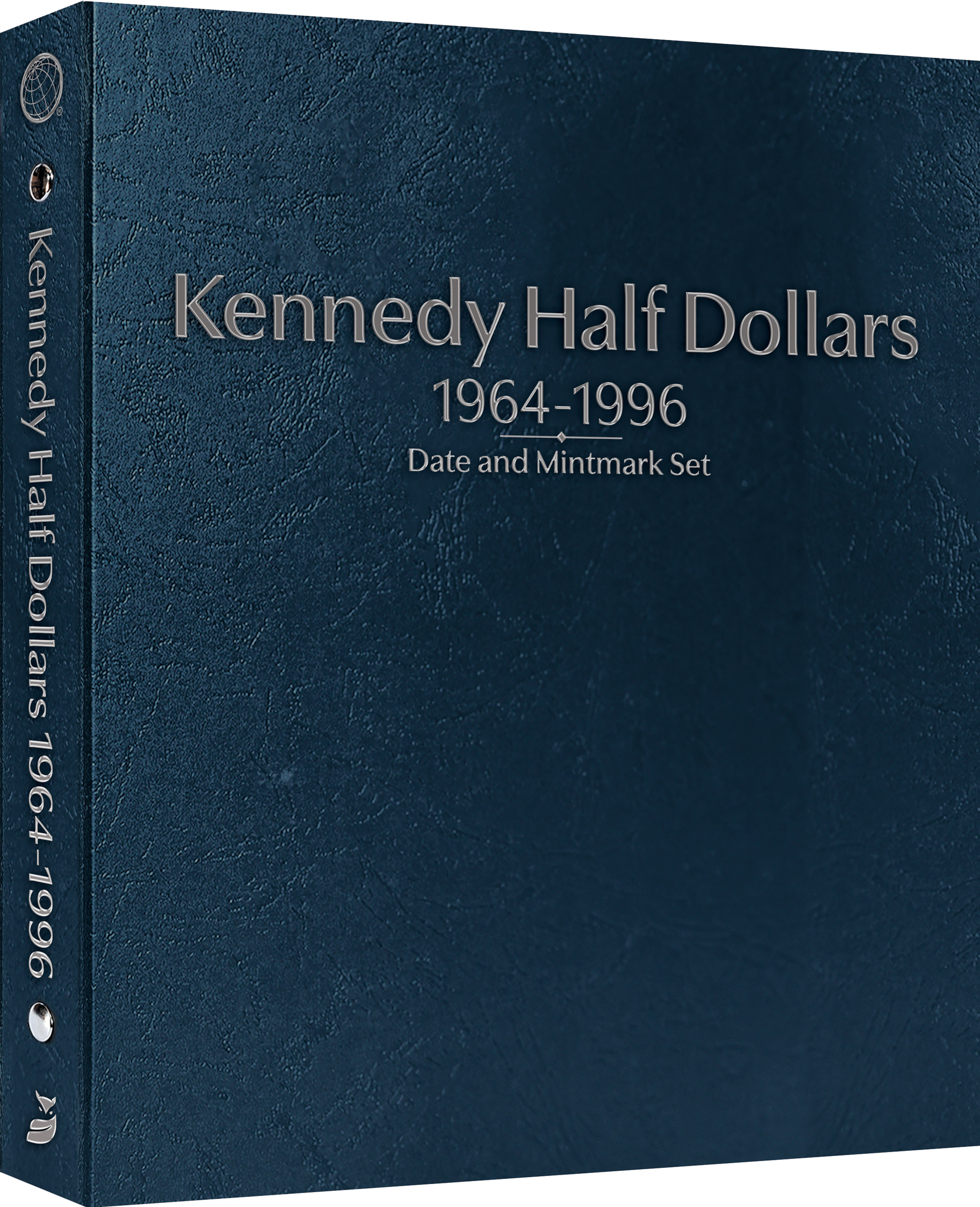 Whitman Prestige Coin Album – Kennedy Half Dollars: 1964-1996 Date & Mintmark Set – Coin Album (Blue)