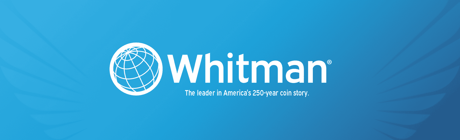 Blue gradient background with the Whitman logo and slogan 