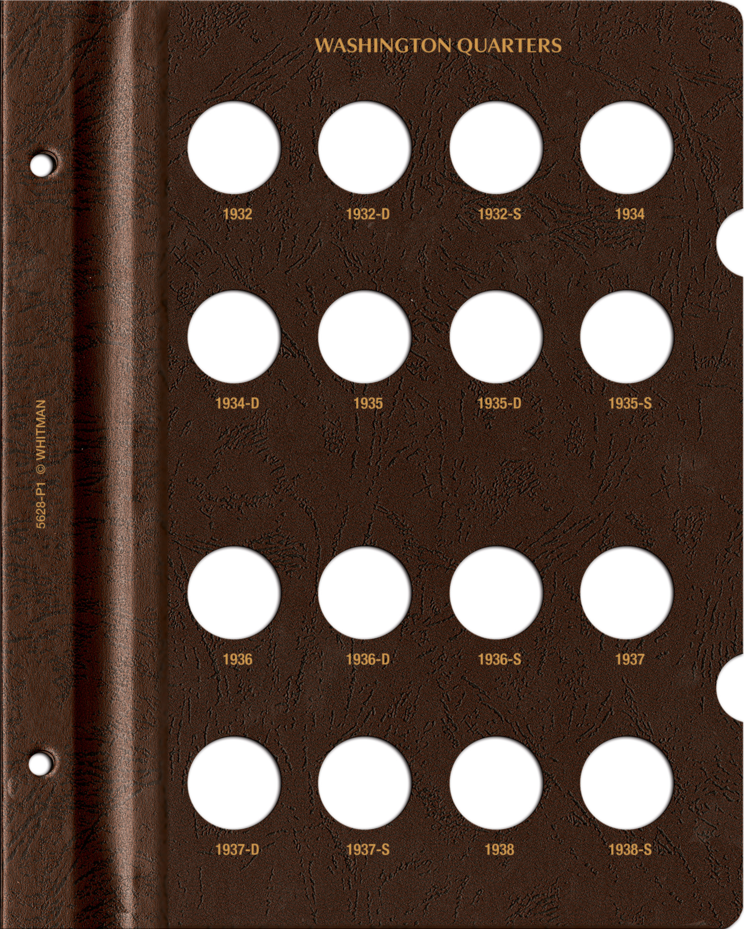 Whitman Prestige Coin Album – Washington Quarters: 1932-1964 Date & Mintmark Set