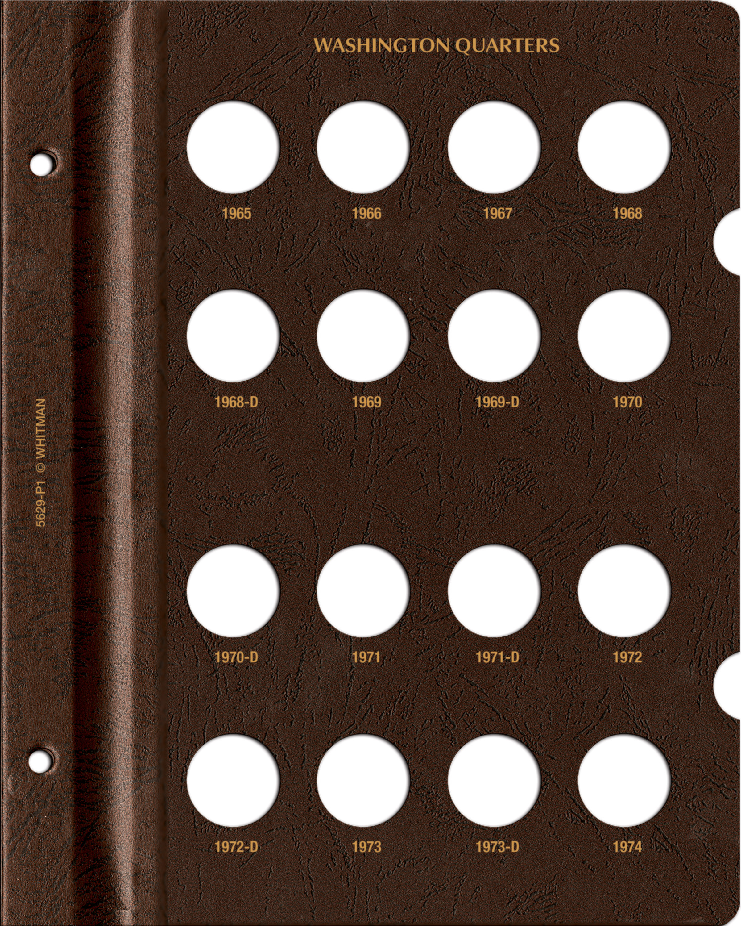 Whitman Prestige Coin Album – Washington Quarters: 1965-1998 Date & Mintmark Set