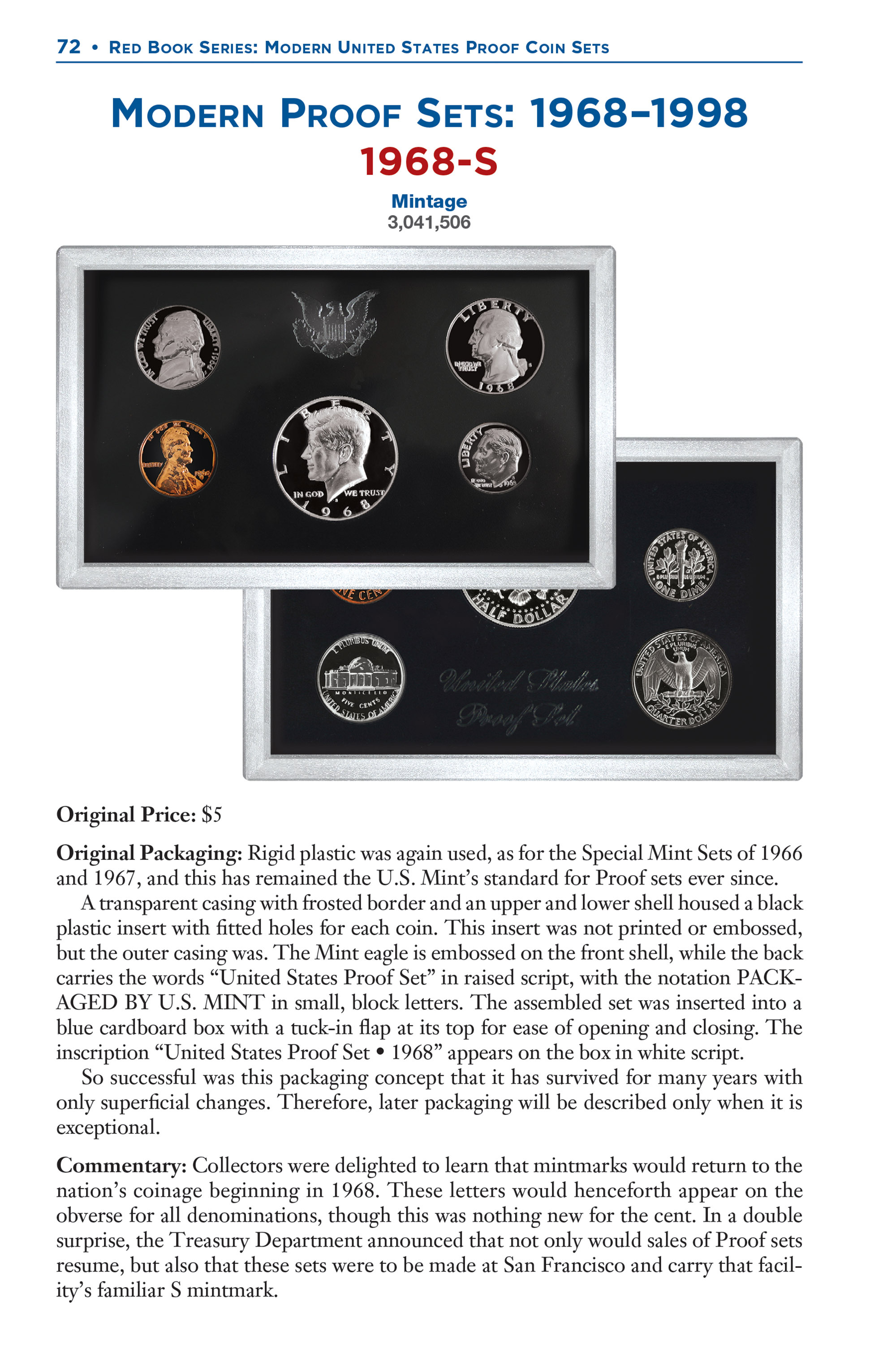 Red Book Series #4: Modern United States Proof Coin Sets – History, Values, Collecting