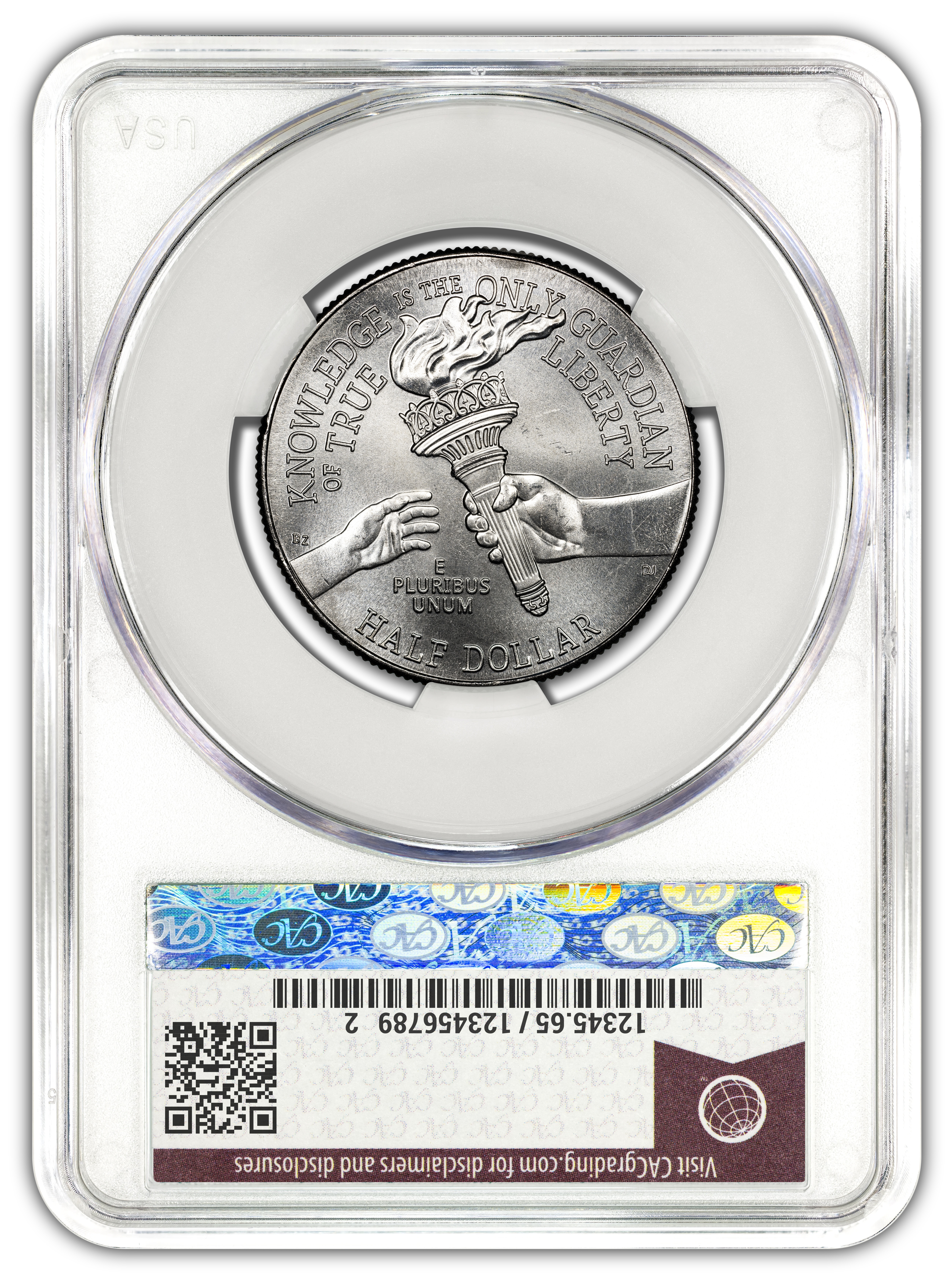 1776~2026-P Enduring Liberty Half Dollar - CAC MS65 Official Red Book® Label - Image 2