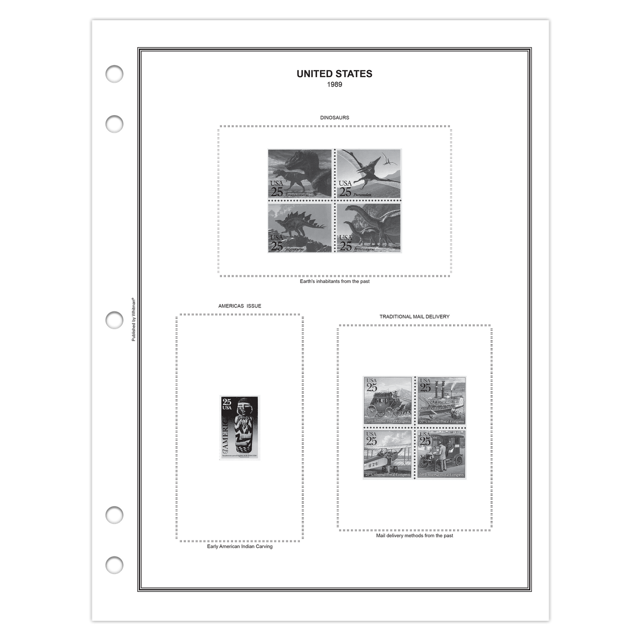 Plate Block Stamp Album Bundle Set, Volume A-C — 1901-2023