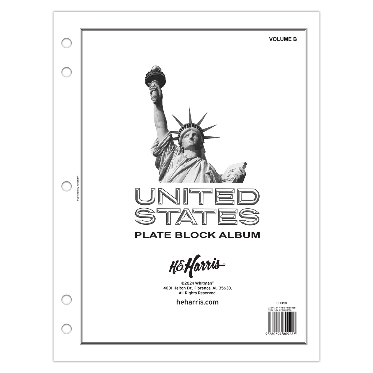Plate Block Stamp Album Bundle Set, Volume A-C — 1901-2023