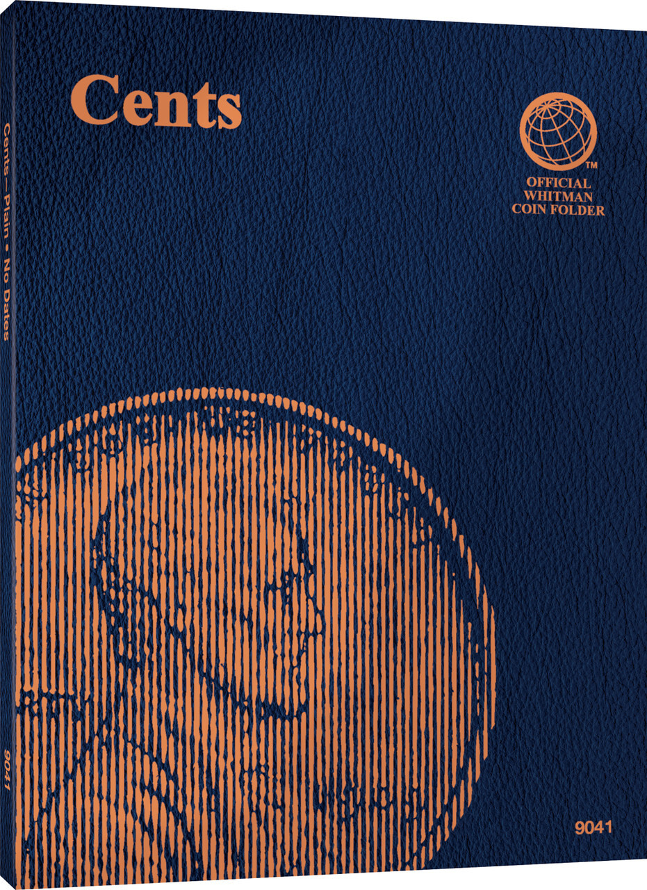 Official Whitman® Coin Folder – Lincoln Cents: Plain, No Dates – Coin folder (Blue)