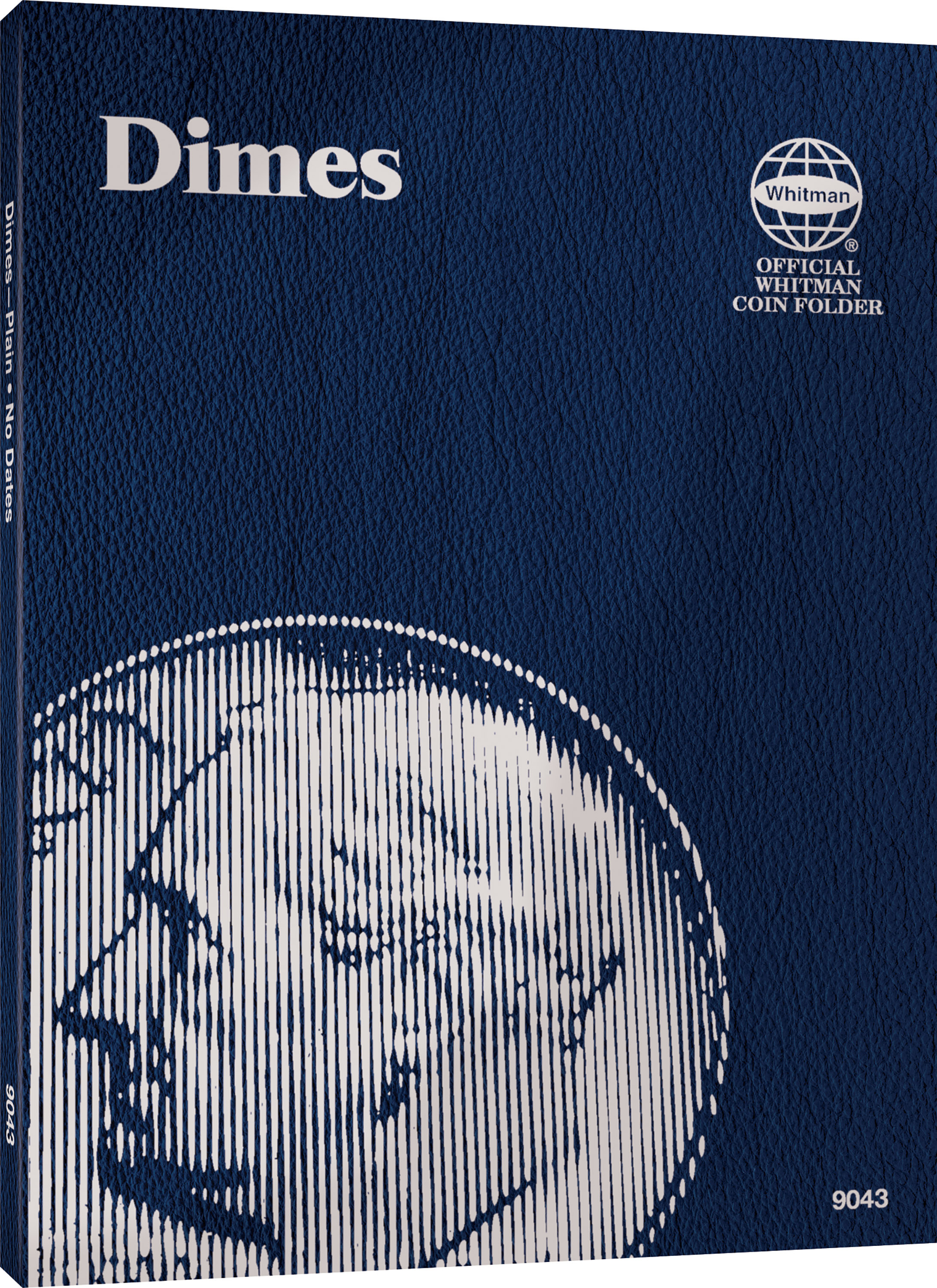 Official Whitman® Coin Folder – U.S. Dimes: Plain, No Dates – Coin folder (Blue)