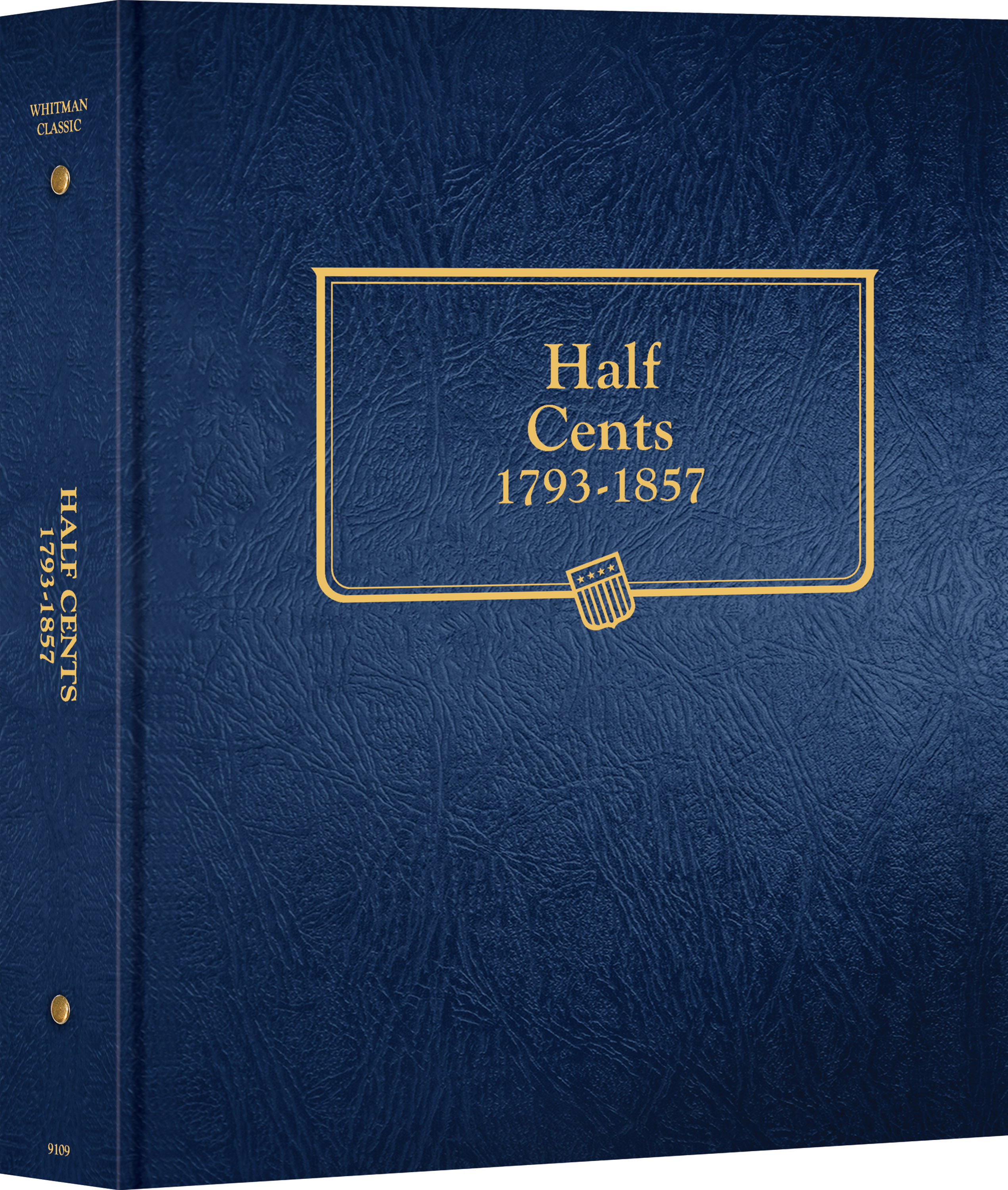 Whitman Classic® Coin Album – U.S. Half Cents: 1793-1857 (P Mint) – Coin Album (Blue)