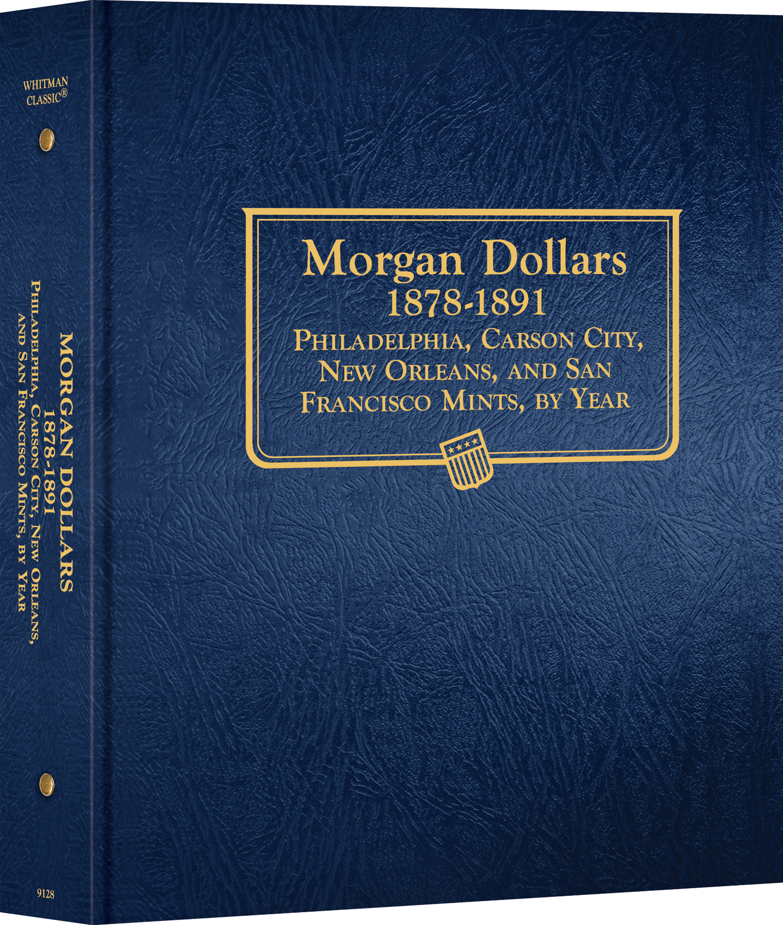Whitman Classic® Coin Album – Morgan Dollars Volume #1: 1878-1891 (P, CC, O, & S Mints) – Coin Album (Blue)