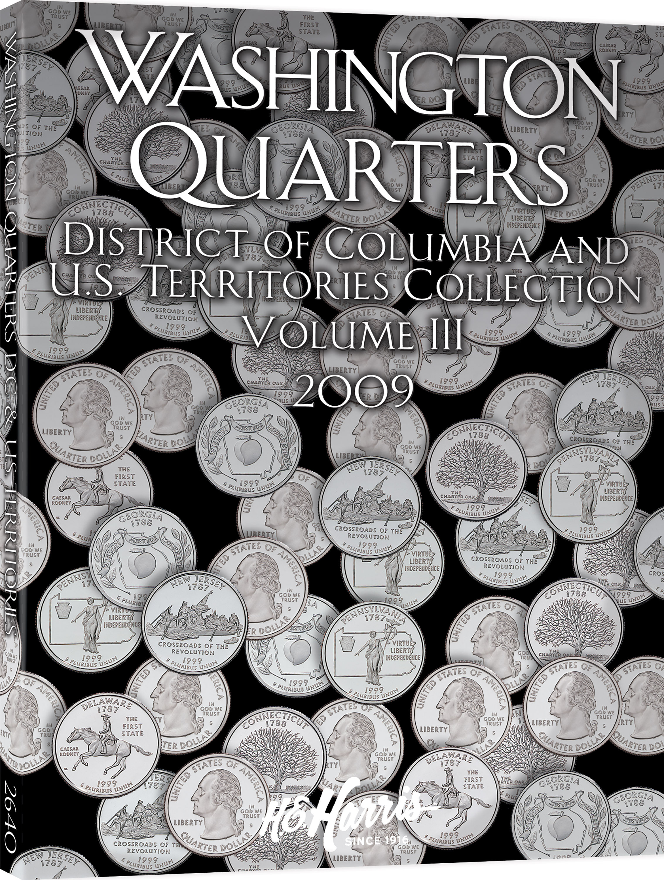 H.E. Harris® Coin Folder – Washington Quarters D.C. & Territories Collection #3: 2009 – Coin folder