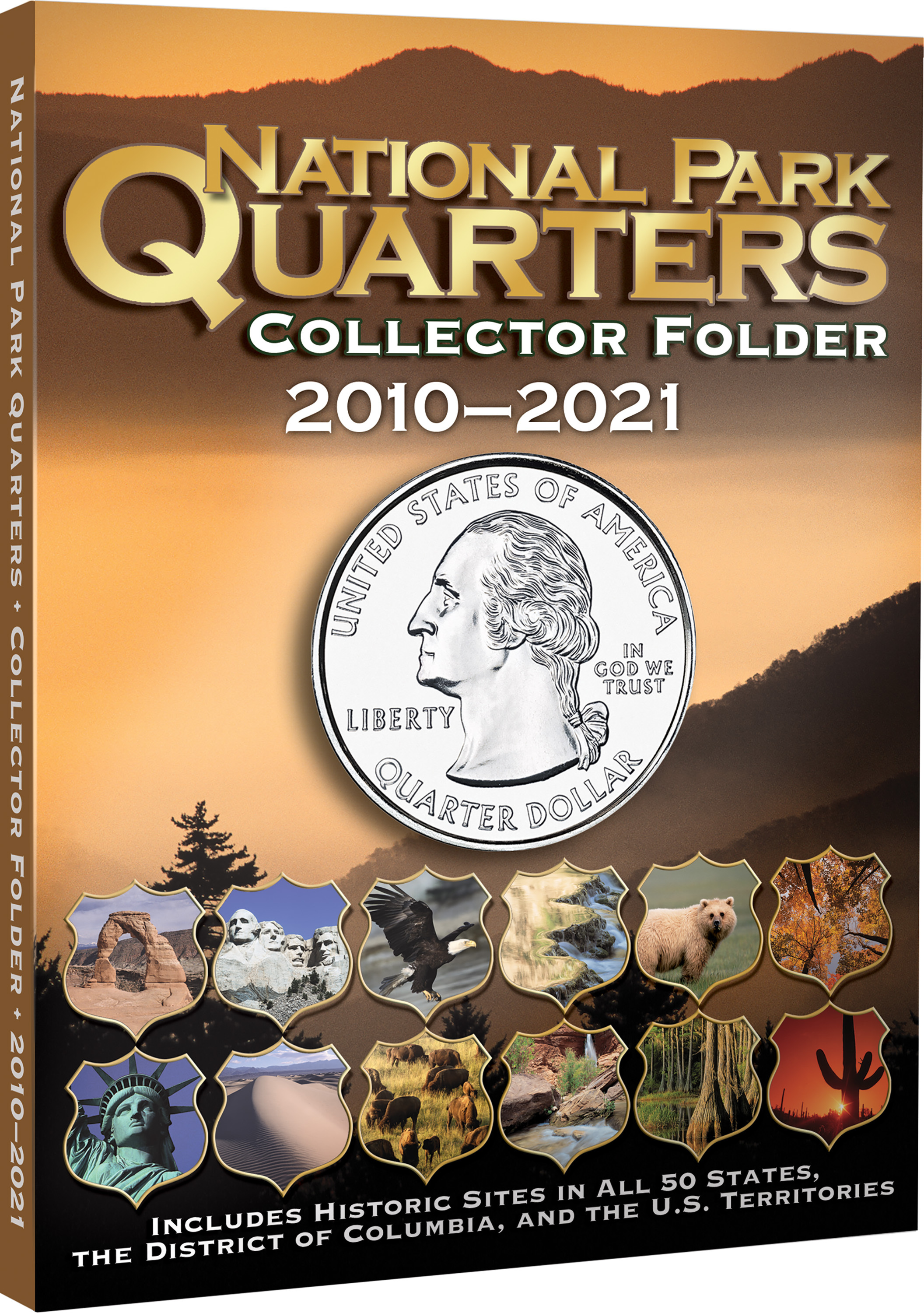 Official Whitman® Coin Folder – National Park Quarters: 2010-2021 (Single Mint) – Coin folder BROWN