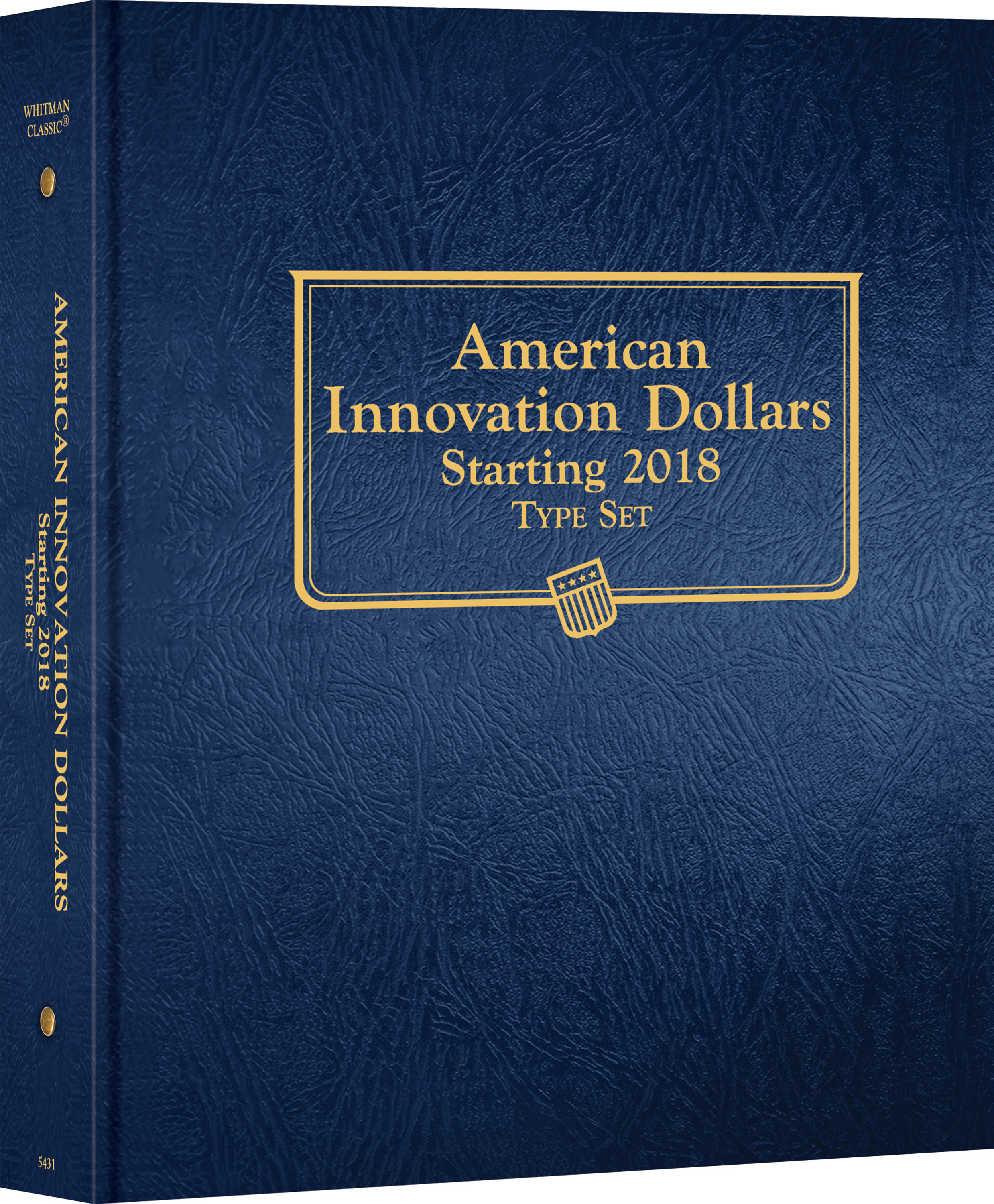Whitman Classic® Coin Album – American Innovation Dollars: Starting 2018 (Single Mint) – Coin Album (Blue)