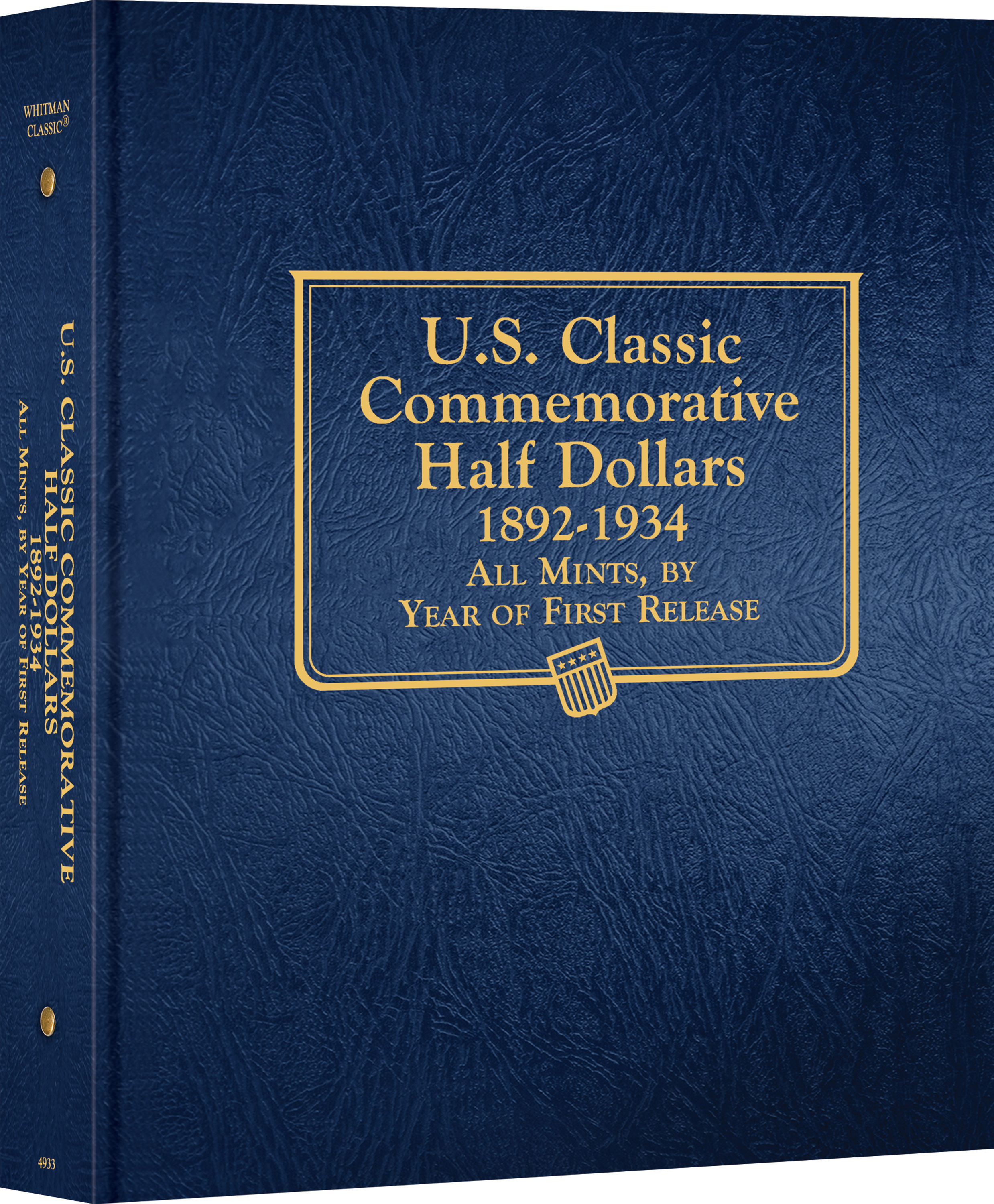 Whitman Classic® Coin Album – U.S. Commemorative Half Dollars Volume #1: 1892-1934 – Coin Album (Blue)