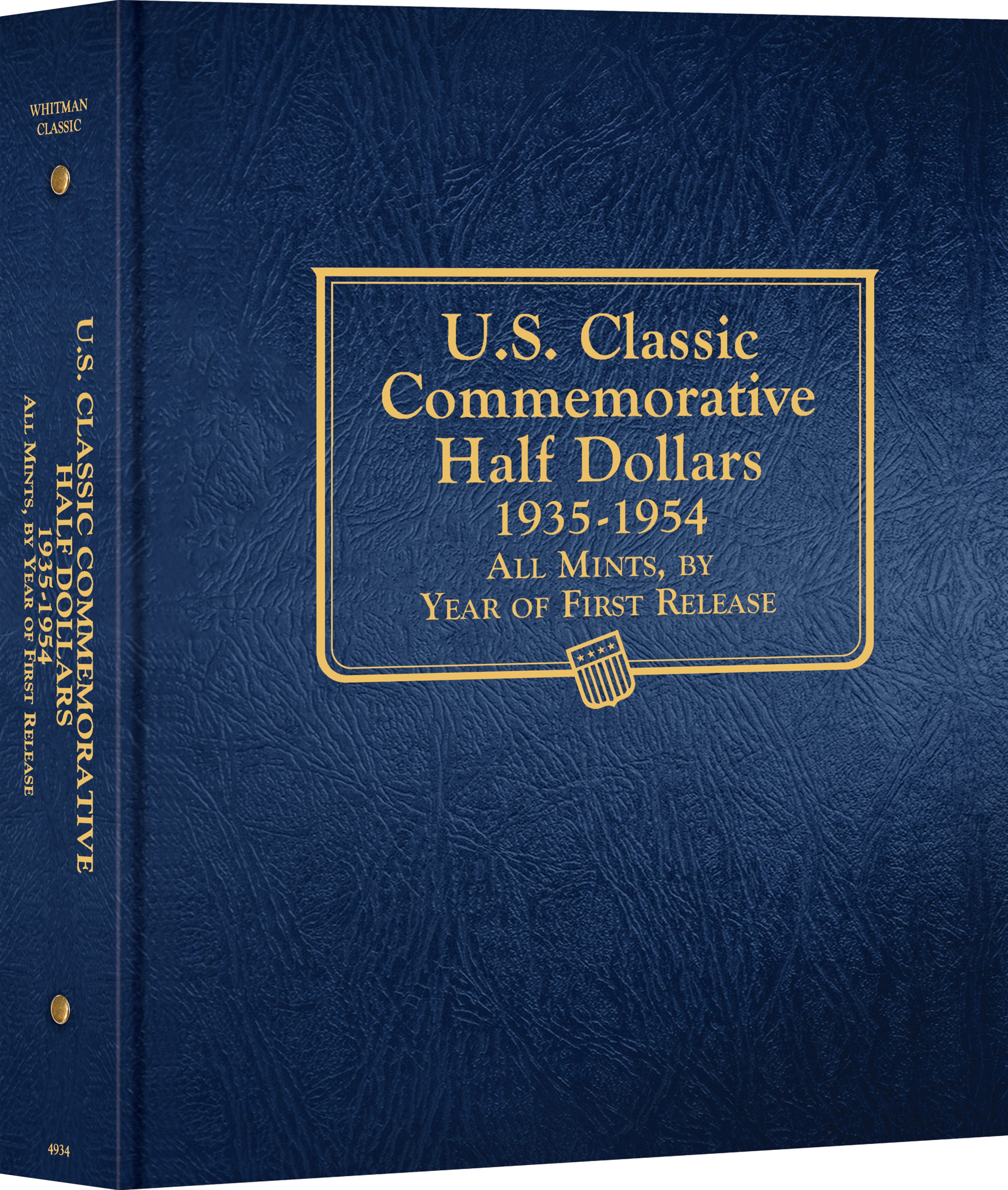 Whitman Classic® Coin Album – U.S. Commemorative Half Dollars Volume #2: 1935-1954 – Coin Album (Blue)