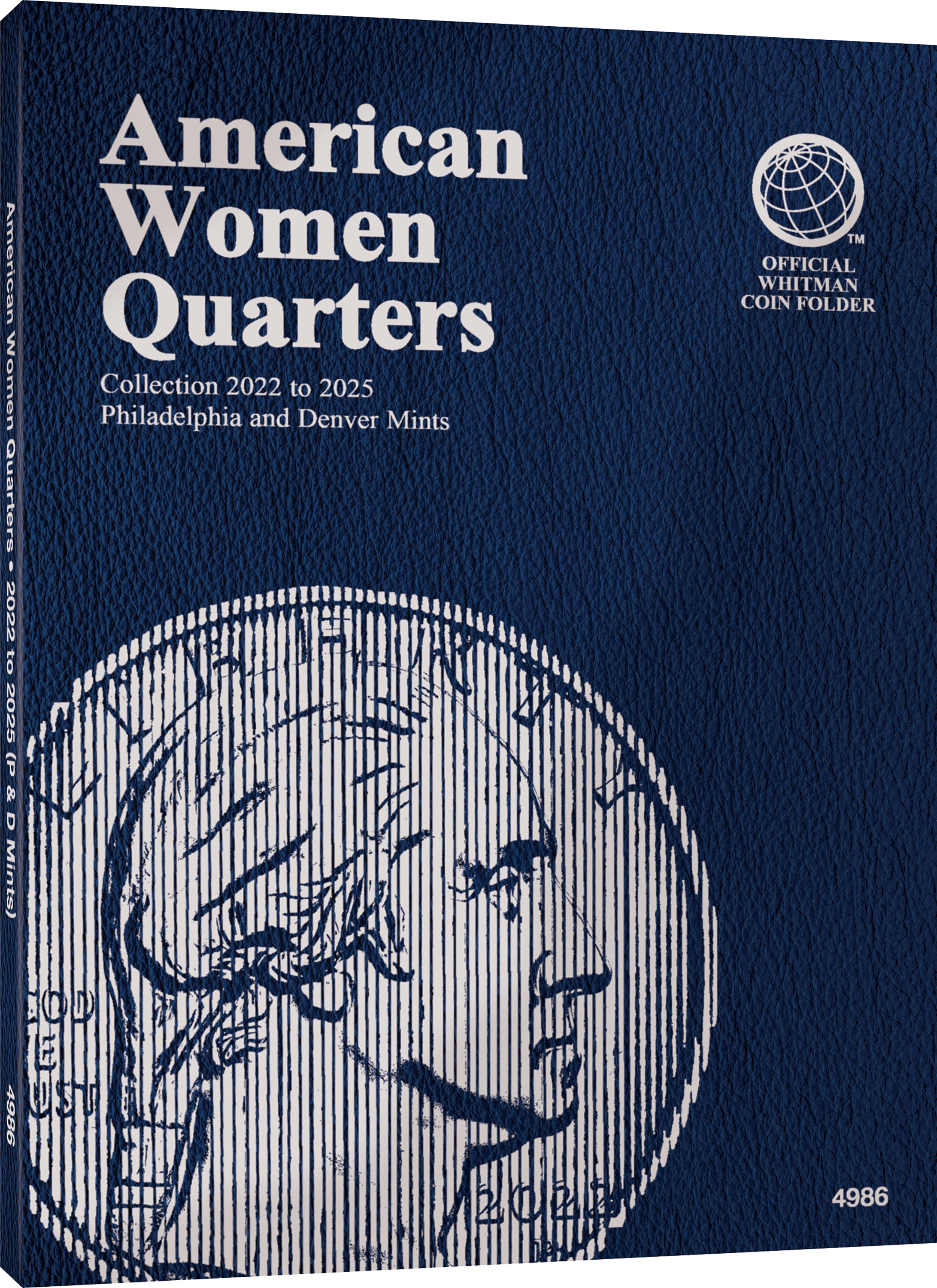 Official Whitman® Coin Folder – American Women Quarters: 2022-2025 (P & D Mints) – Coin folder (Blue)