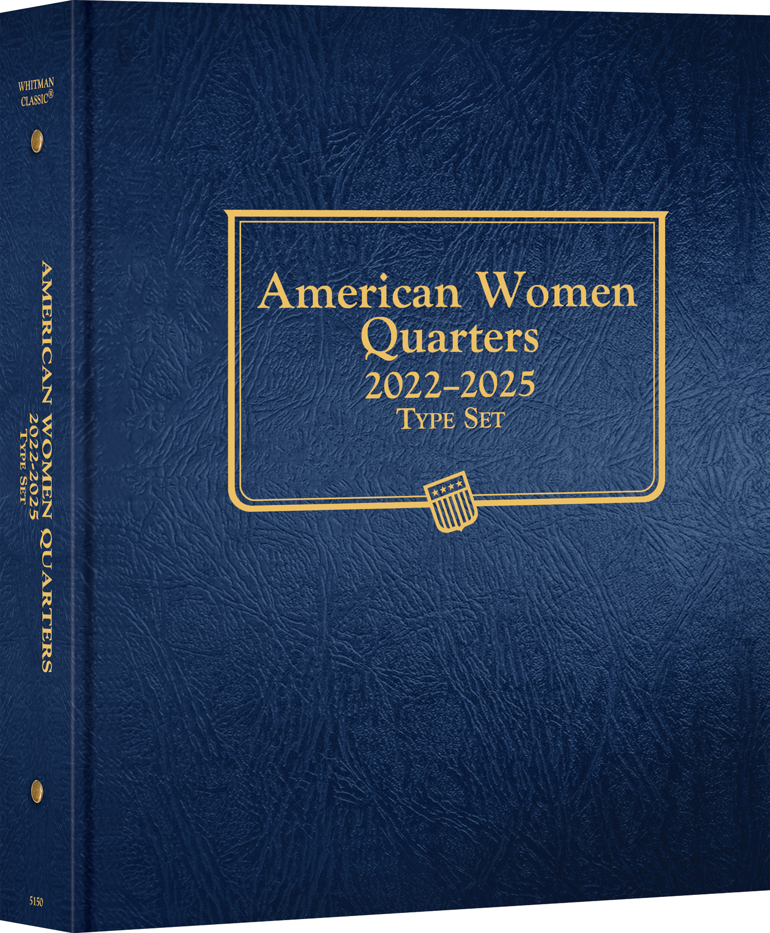 Whitman Classic® Coin Album – American Women Quarters: 2022-2025 (Single Mint) – Coin folder (Blue)