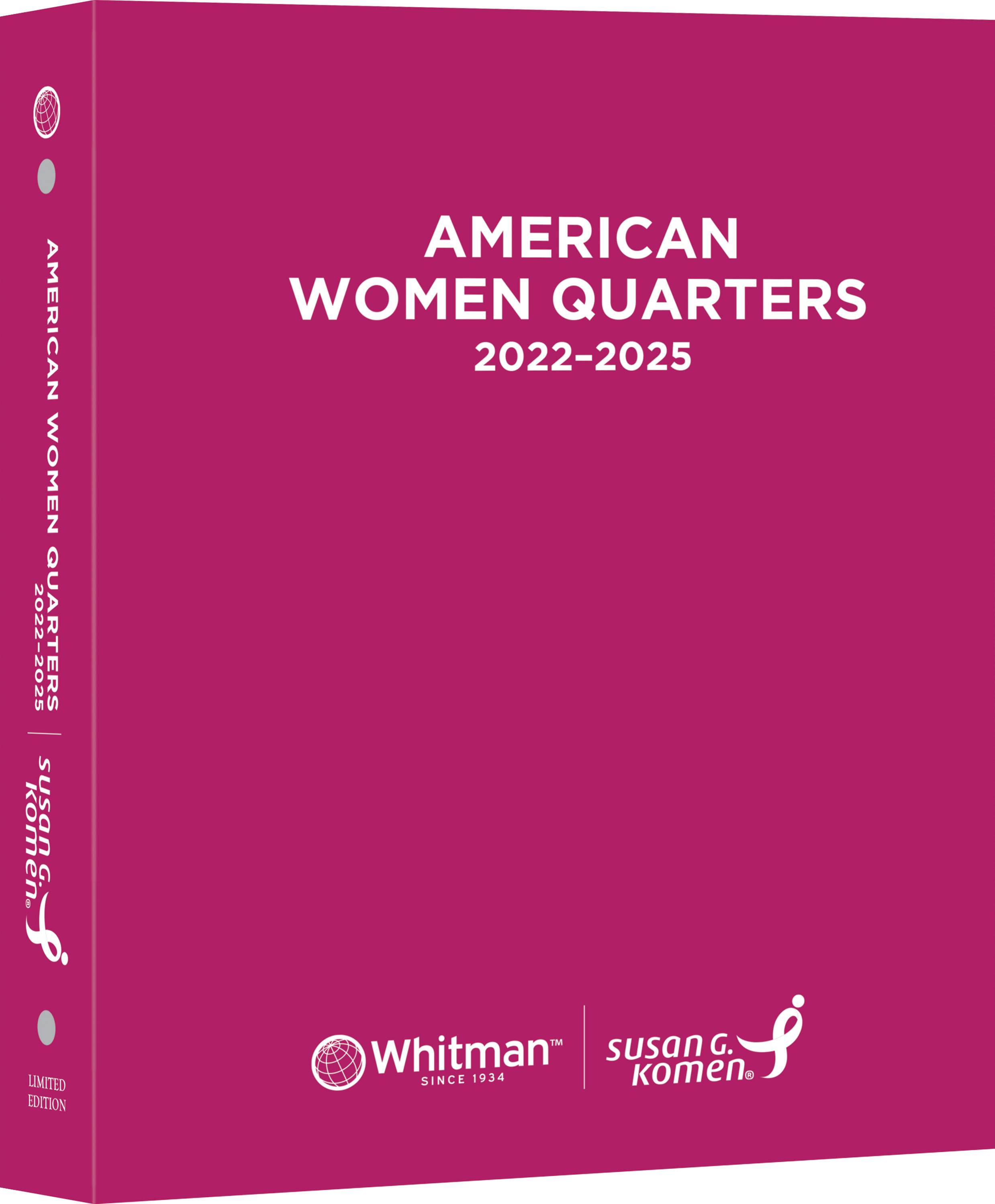 Whitman Classic® Limited Edition Coin Album for Susan G. Komen® – American Women Quarters: 2022-2025 (P & D Mints) – Coin Album