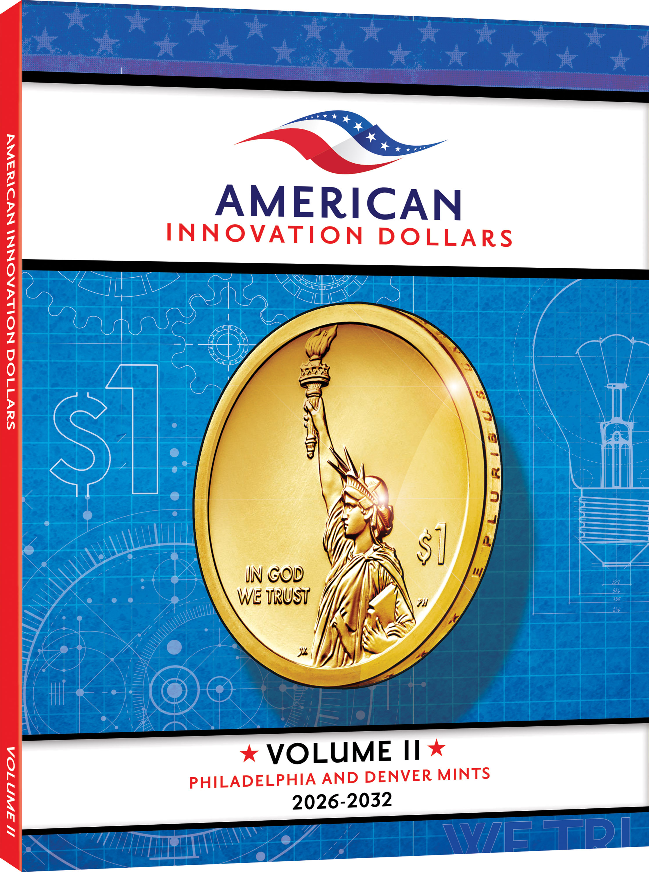 Official Whitman® Deluxe Coin Folder – American Innovation Dollars Volume #2: 2026-2032 – Coin folder