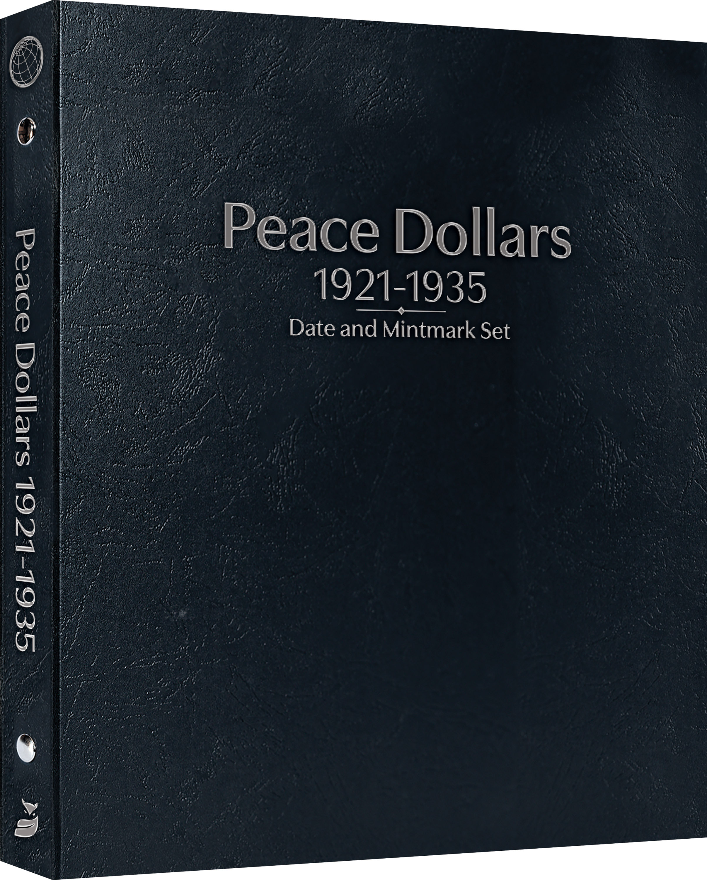 Whitman Prestige Coin Album – Peace Dollars: 1921-1935 Date & Mintmark Set – Coin Album (Black)