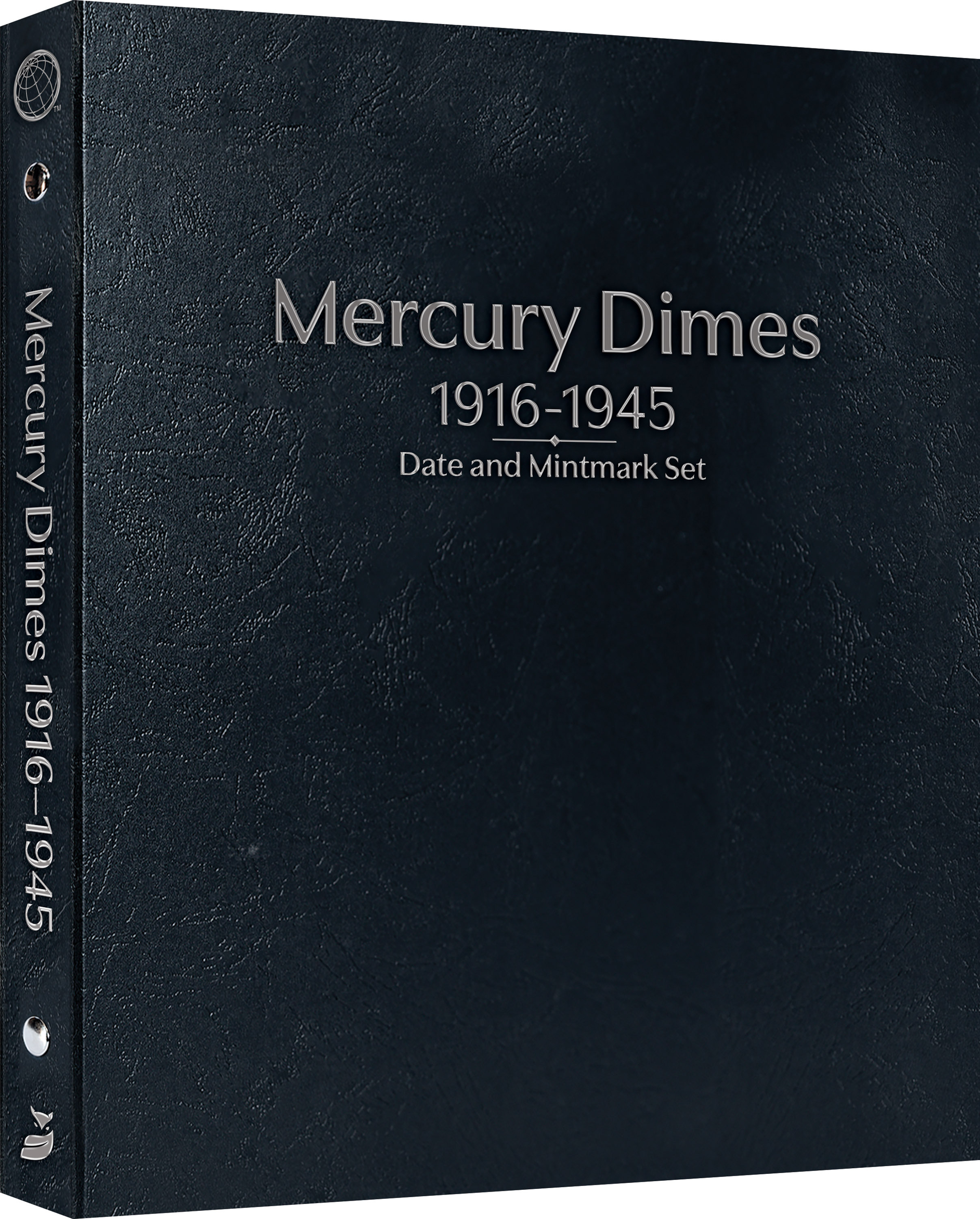 Whitman Prestige Coin Album – Mercury Dimes: 1916-1945 Date & Mintmark Set – Black (Black)