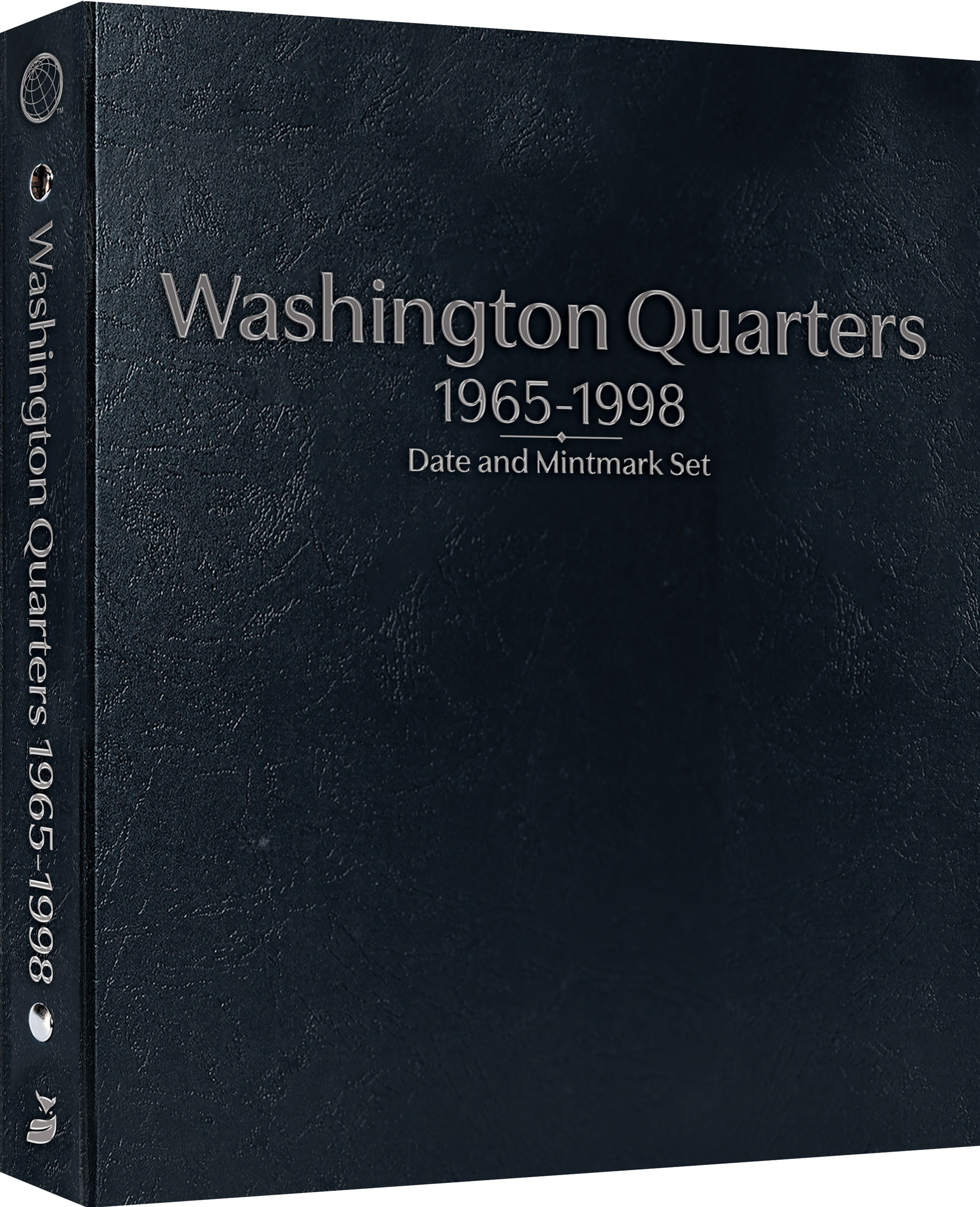 Whitman Prestige Coin Album – Washington Quarters: 1965-1998 Date & Mintmark Set – Coin Album (Black)