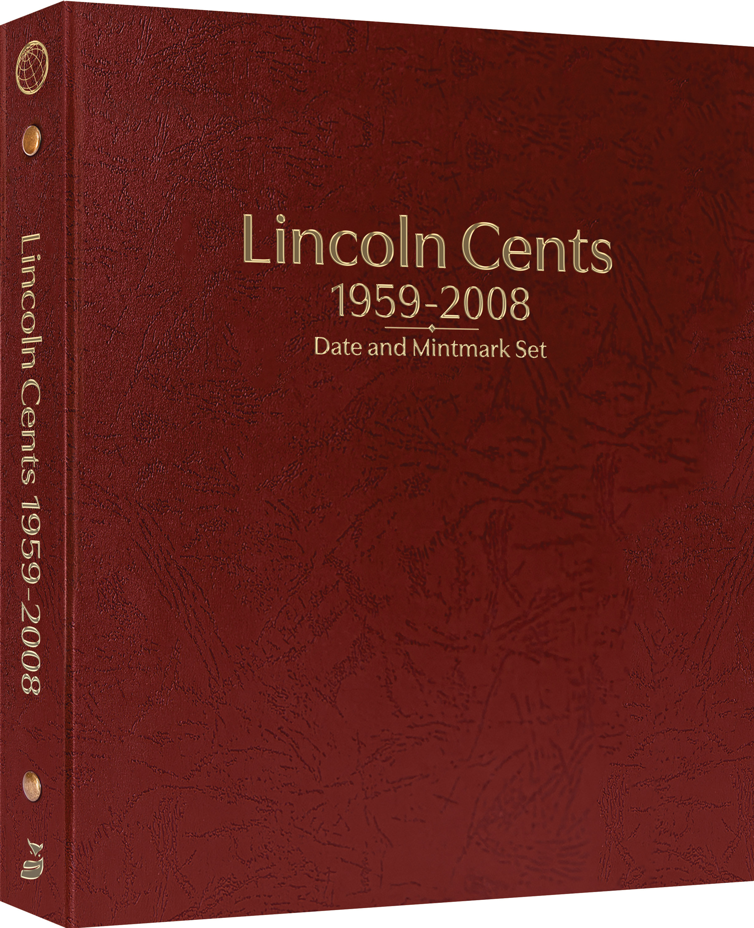 Whitman Prestige™ Coin Album – Lincoln Cents: 1959-2008 Date & Mintmark Set – Coin Album (Burgundy)