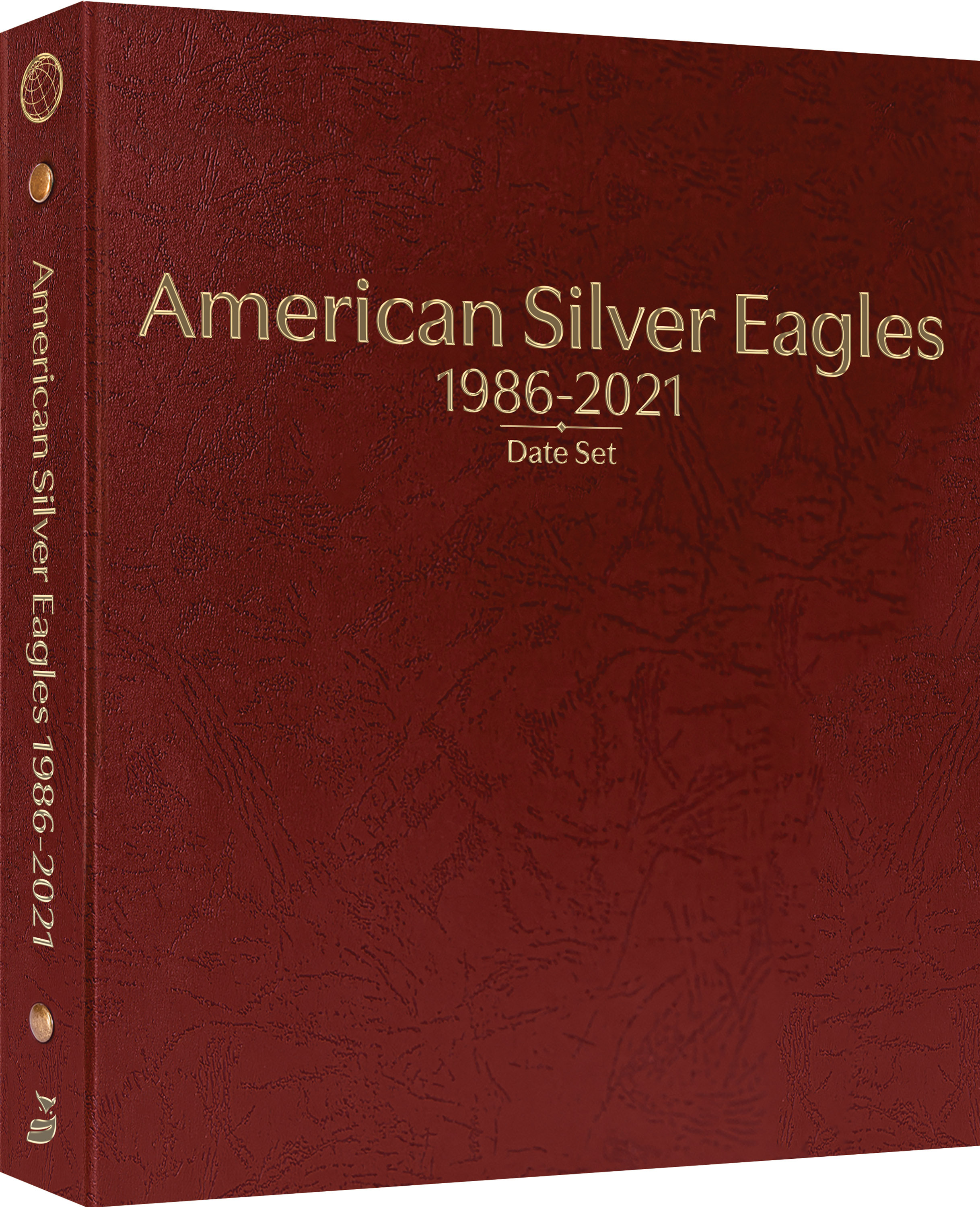Whitman Prestige Coin Album – American Silver Eagles: 1986-2021 Date Set – Coin Album (Burgundy)