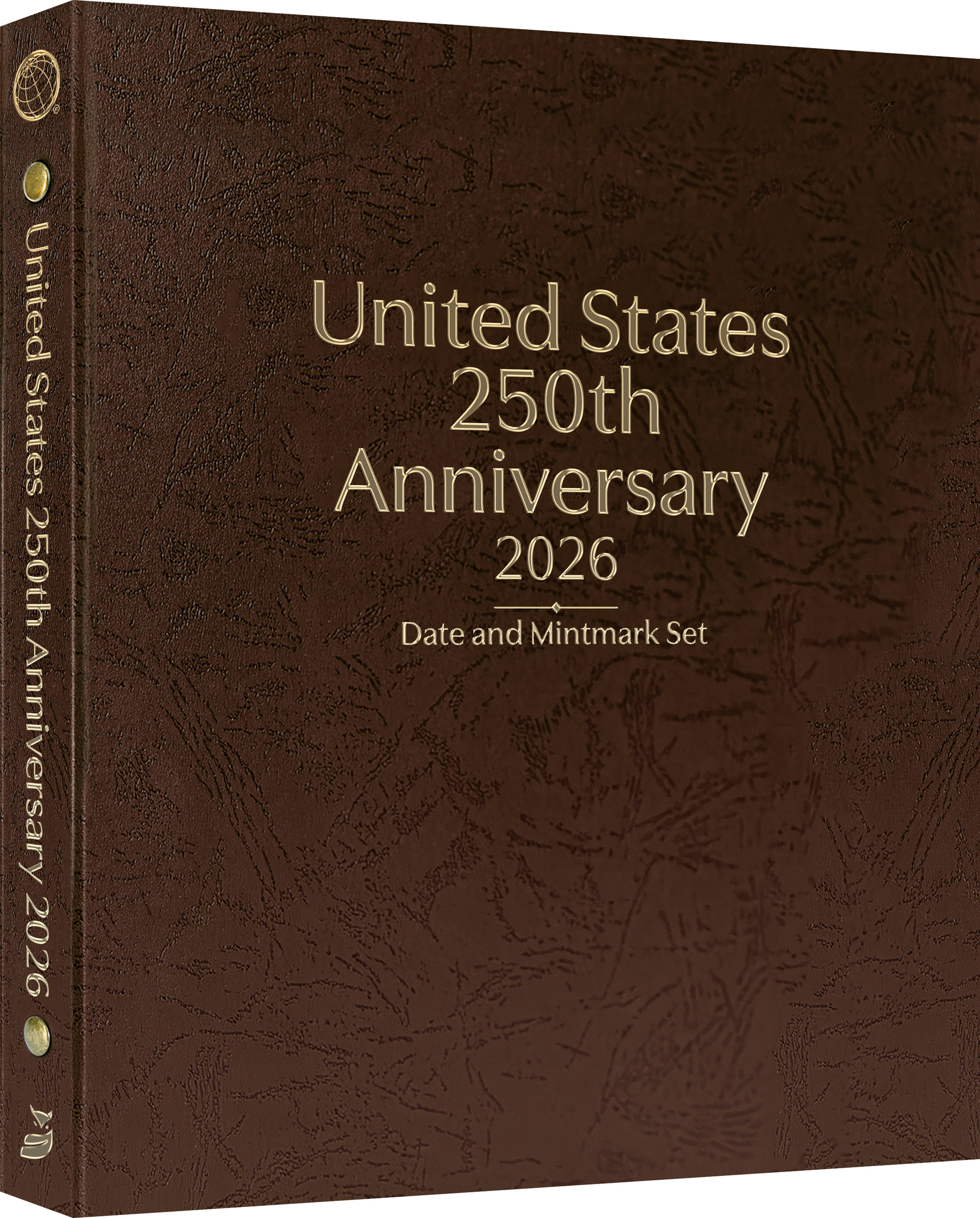 Whitman Prestige™ Coin Album – United States 250th Anniversary Collection: 2026 Date & Mintmark Set – Coin Album (Brown)