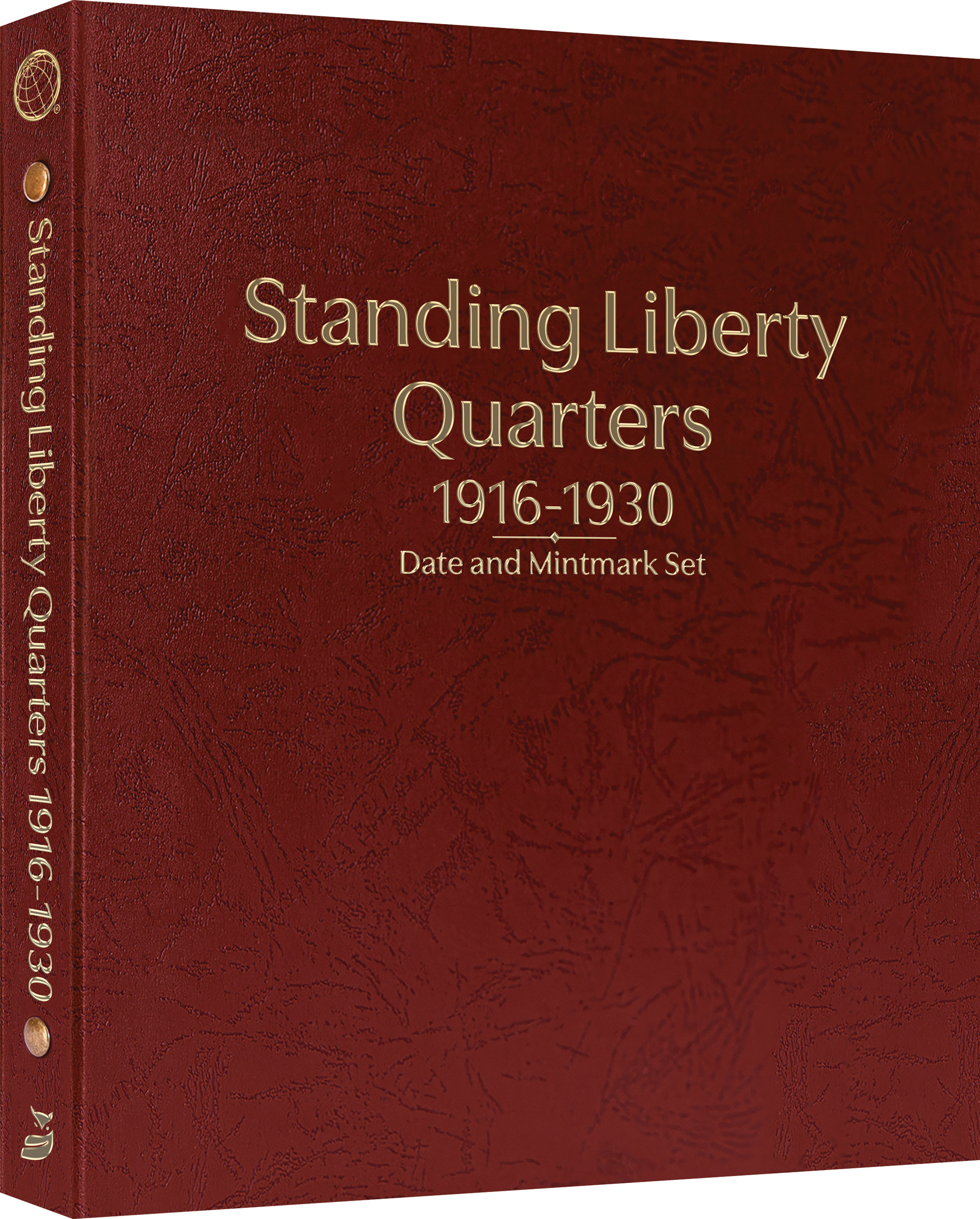 Whitman Prestige™ Coin Album – Standing Liberty Quarters: 1916-1930 Date and Mintmark Set – Coin Album (Burgundy)