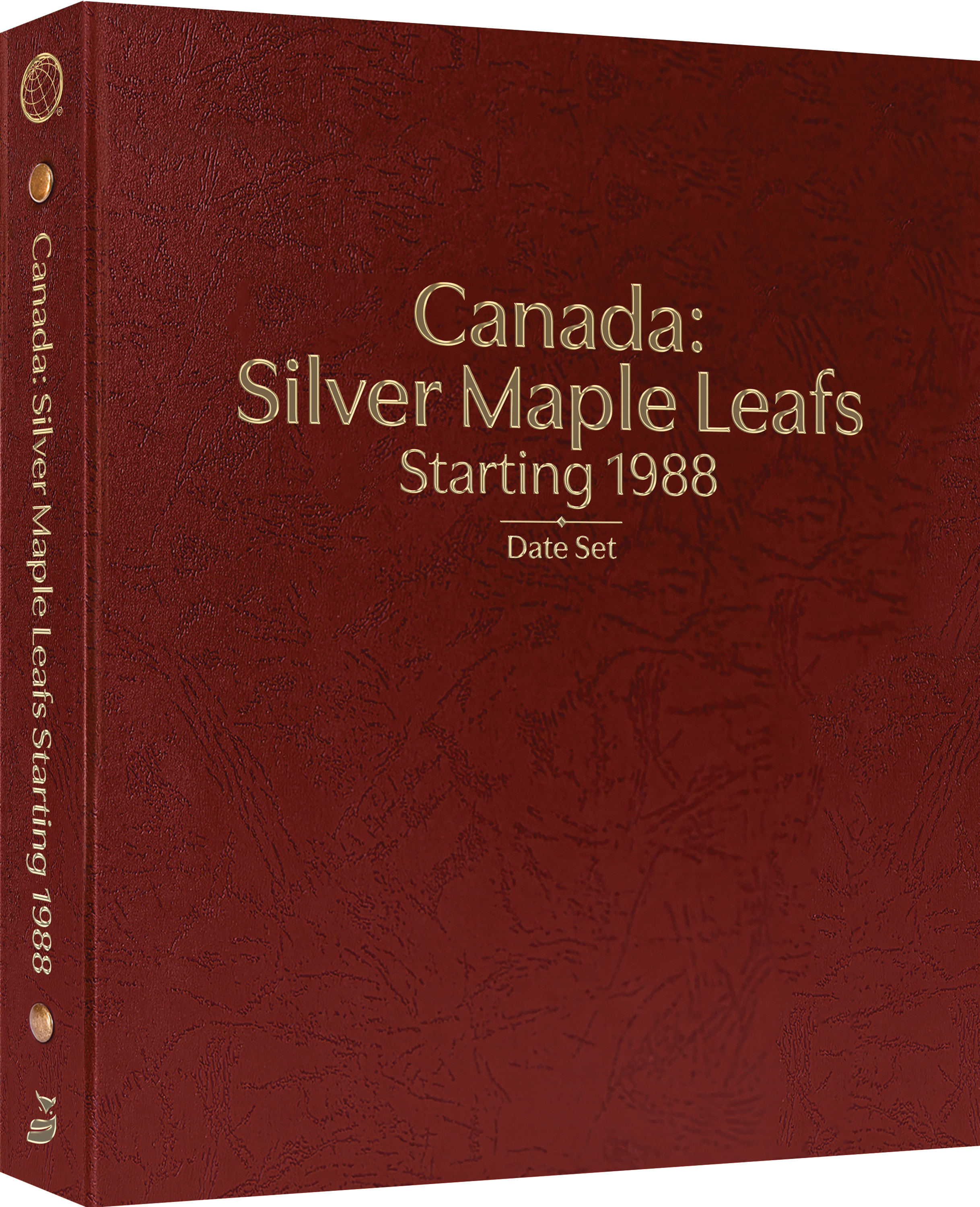 Whitman Prestige™ Coin Album – Canada Silver Maple Leafs: Starting 1988 Date Set – Coin Album (Burgundy)