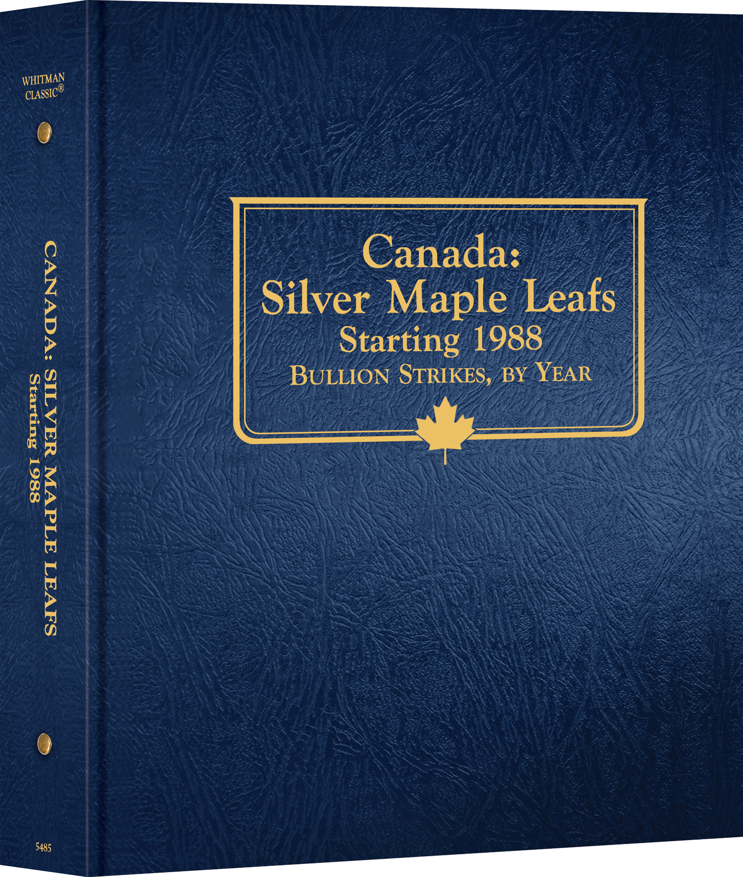 Whitman Classic® Coin Album – Canada Silver Maple Leafs: Starting 1988 – Coin Album (Blue)