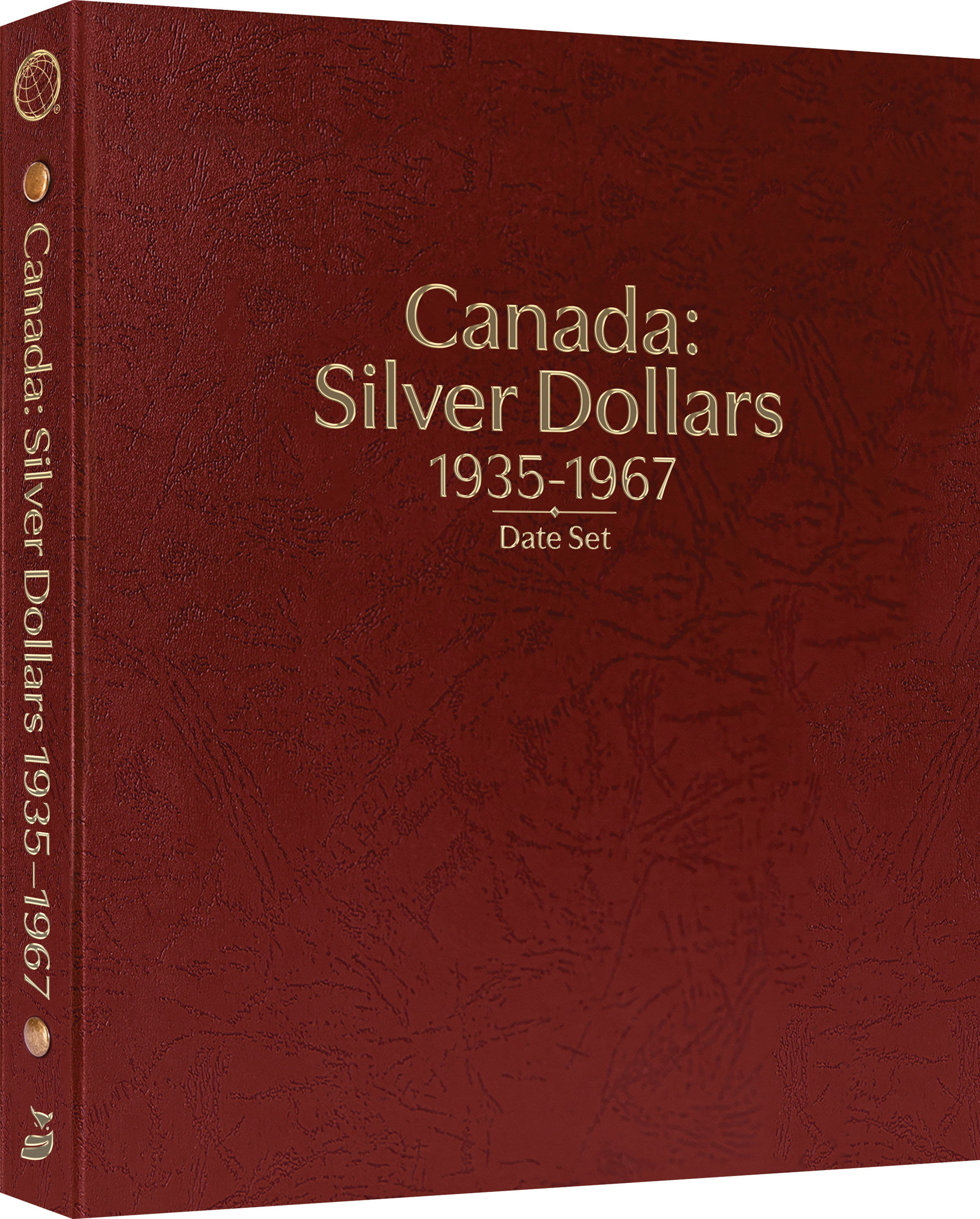 Whitman Prestige™ Coin Album – Canada Silver Dollars: 1935-1967 Date & Mintmark Set – Coin Album (Burgundy)