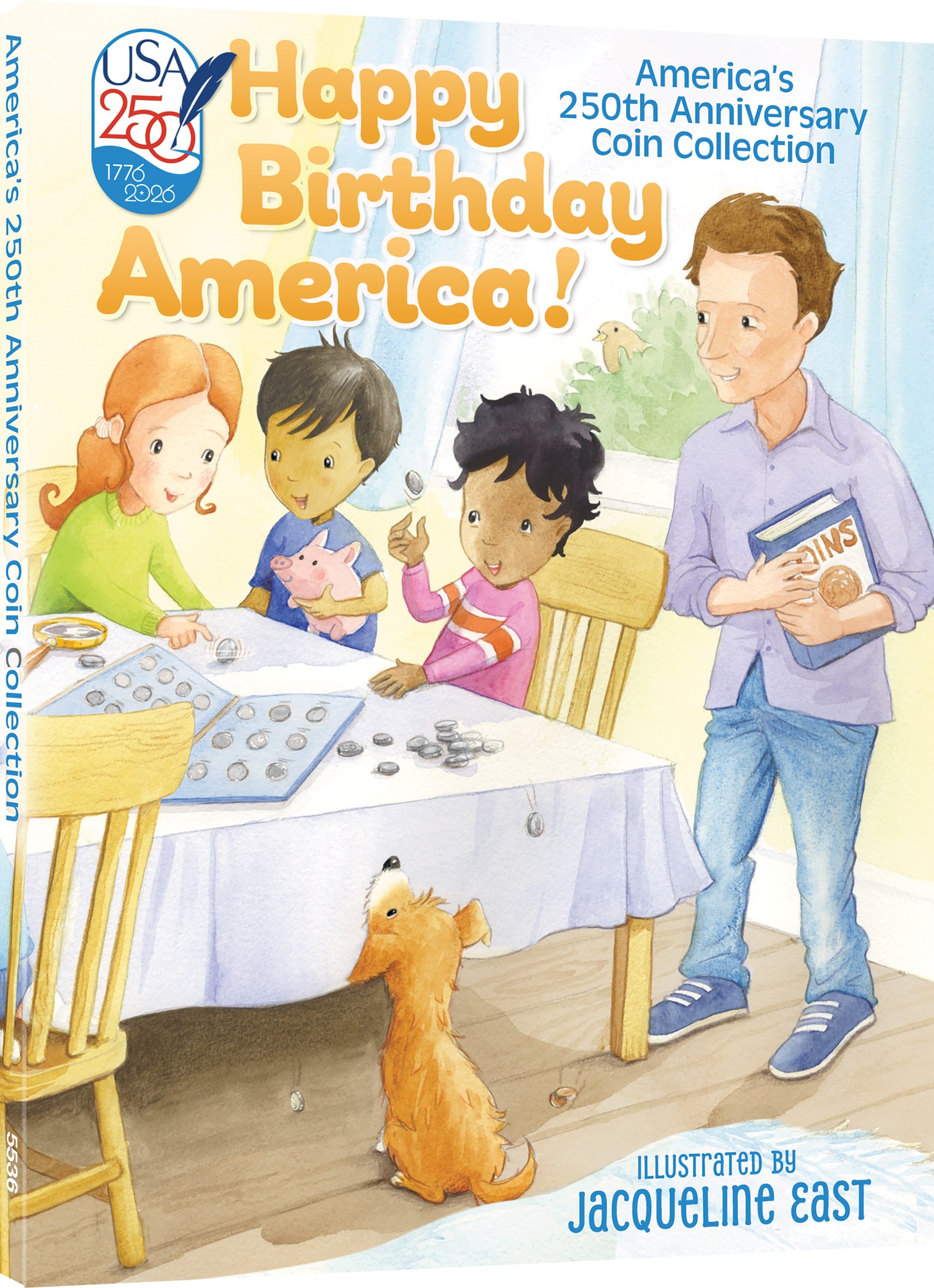 Happy Birthday America! Children’s Coin Folder – United States 250th Anniversary Collection: 2026 (Single Mint) – Coin folder