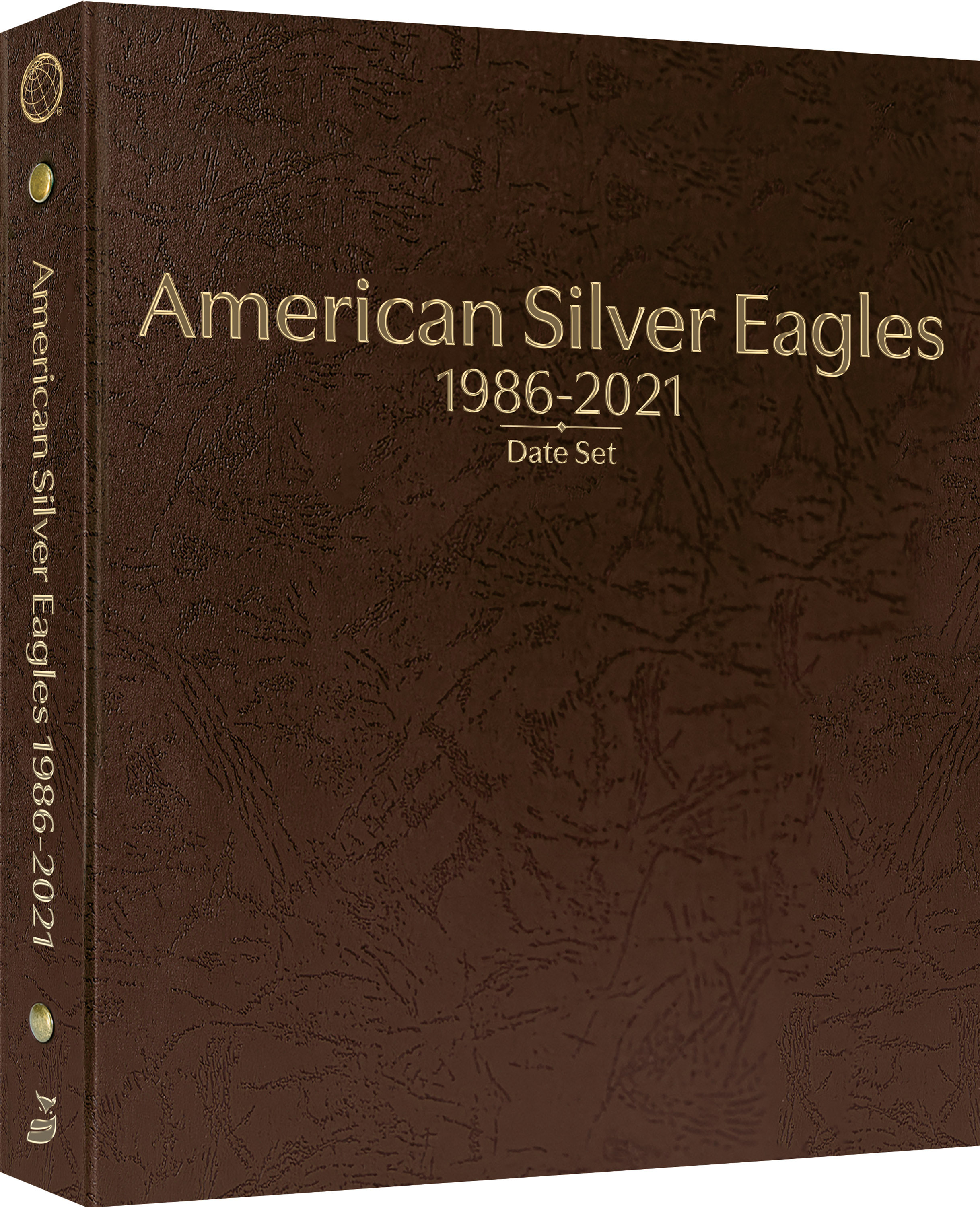 Whitman Prestige Coin Album – American Silver Eagles: 1986-2021 Date Set – Coin Album (Brown)