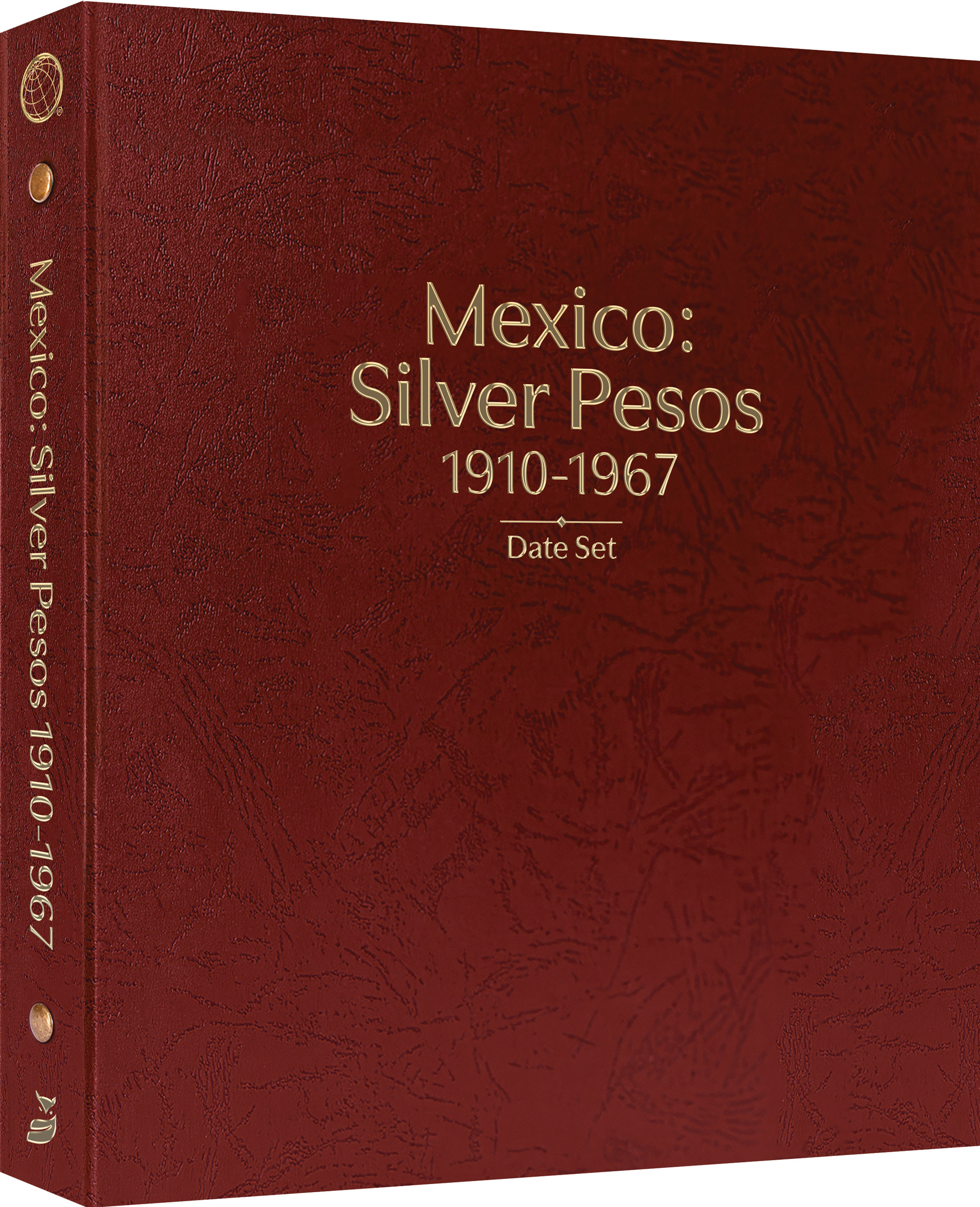 Whitman Prestige™ Coin Album – Mexico Silver Pesos: 1910-1967 Date Set – Coin Album (Burgundy)