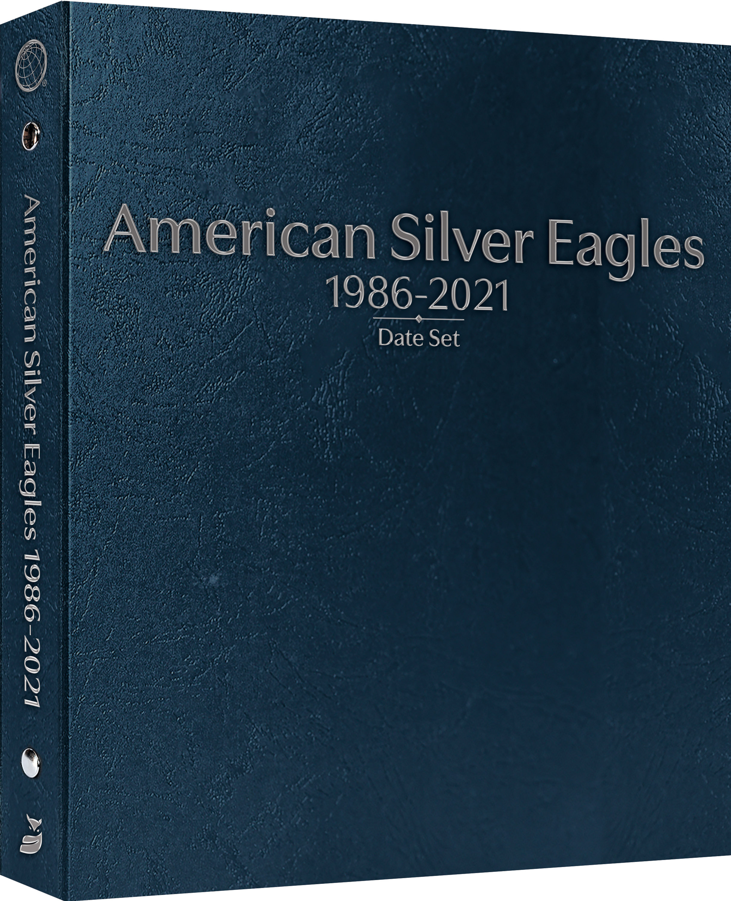 Whitman Prestige Coin Album – American Silver Eagles: 1986-2021 Date Set – Coin Album (Blue)