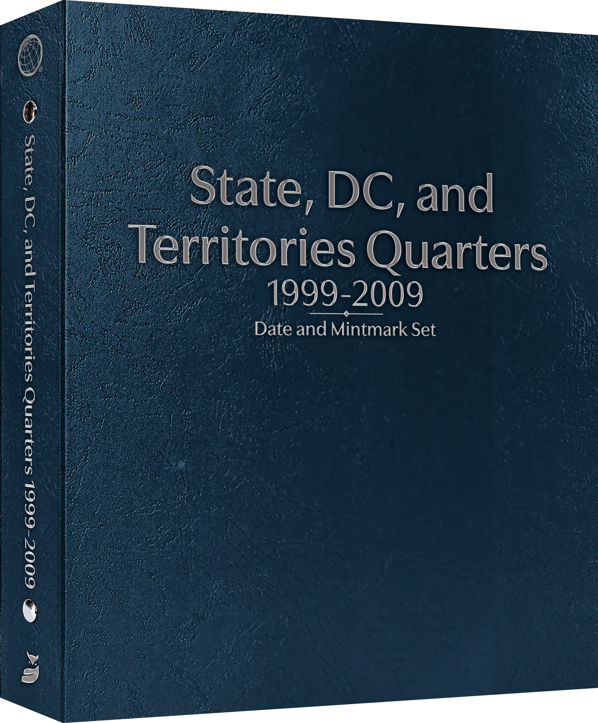 Whitman Prestige Coin Album – State, D.C., and Territories Quarters: 1999-2009 Date & Mintmark Set – Coin Album (Blue)