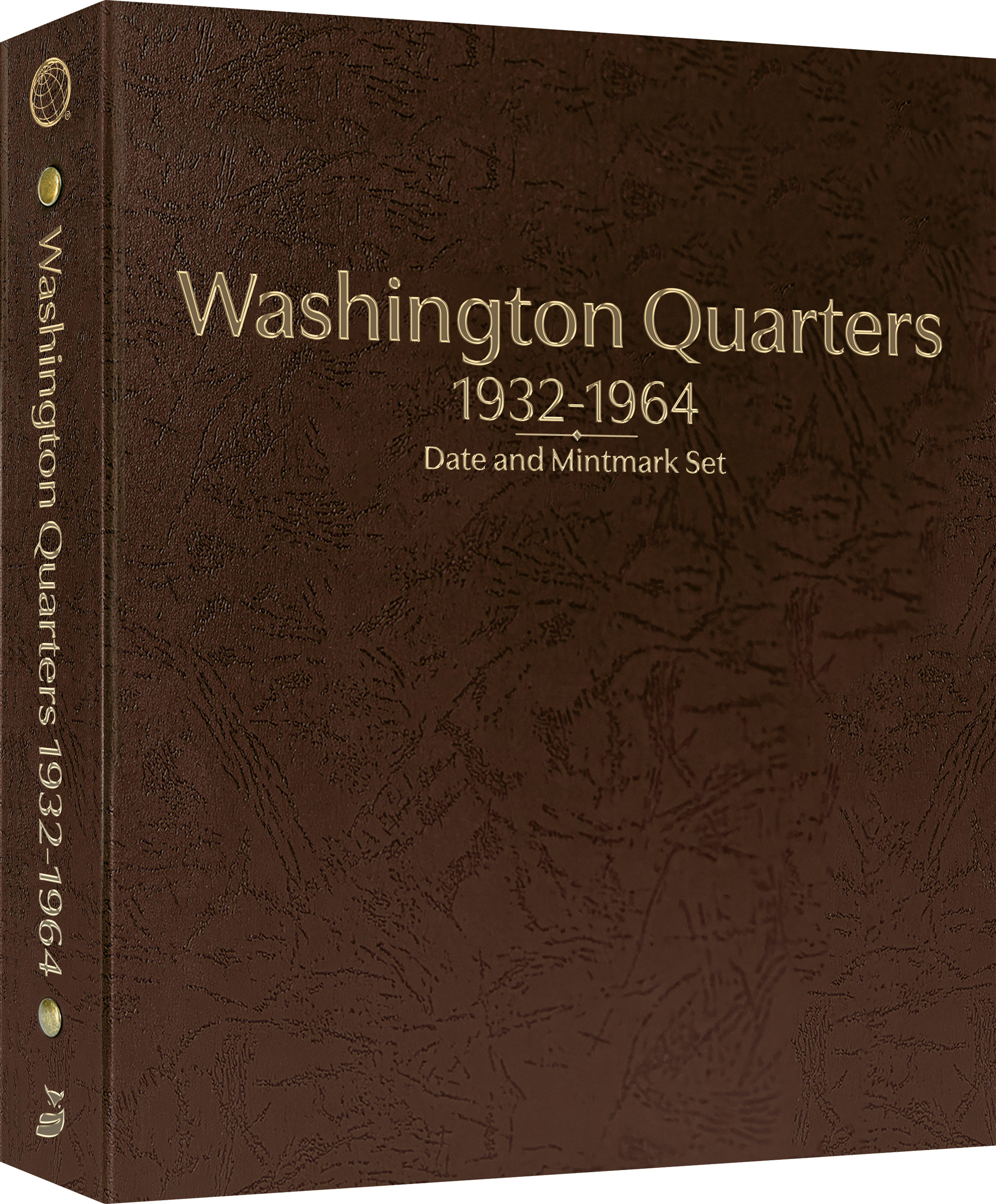 Whitman Prestige Coin Album – Washington Quarters: 1932-1964 Date & Mintmark Set – Coin Album (Brown)