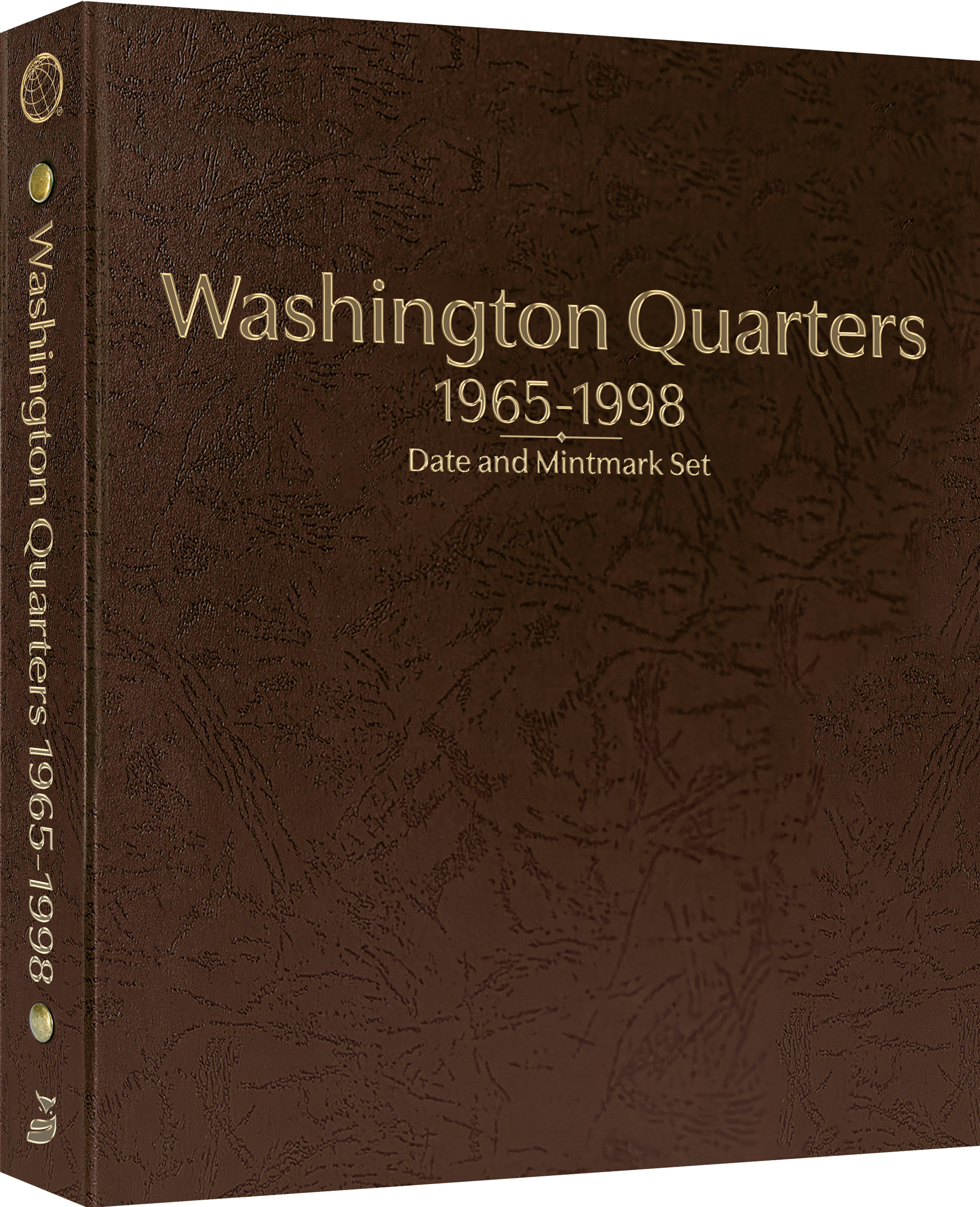 Whitman Prestige Coin Album – Washington Quarters: 1965-1998 Date & Mintmark Set – Coin Album (Brown)