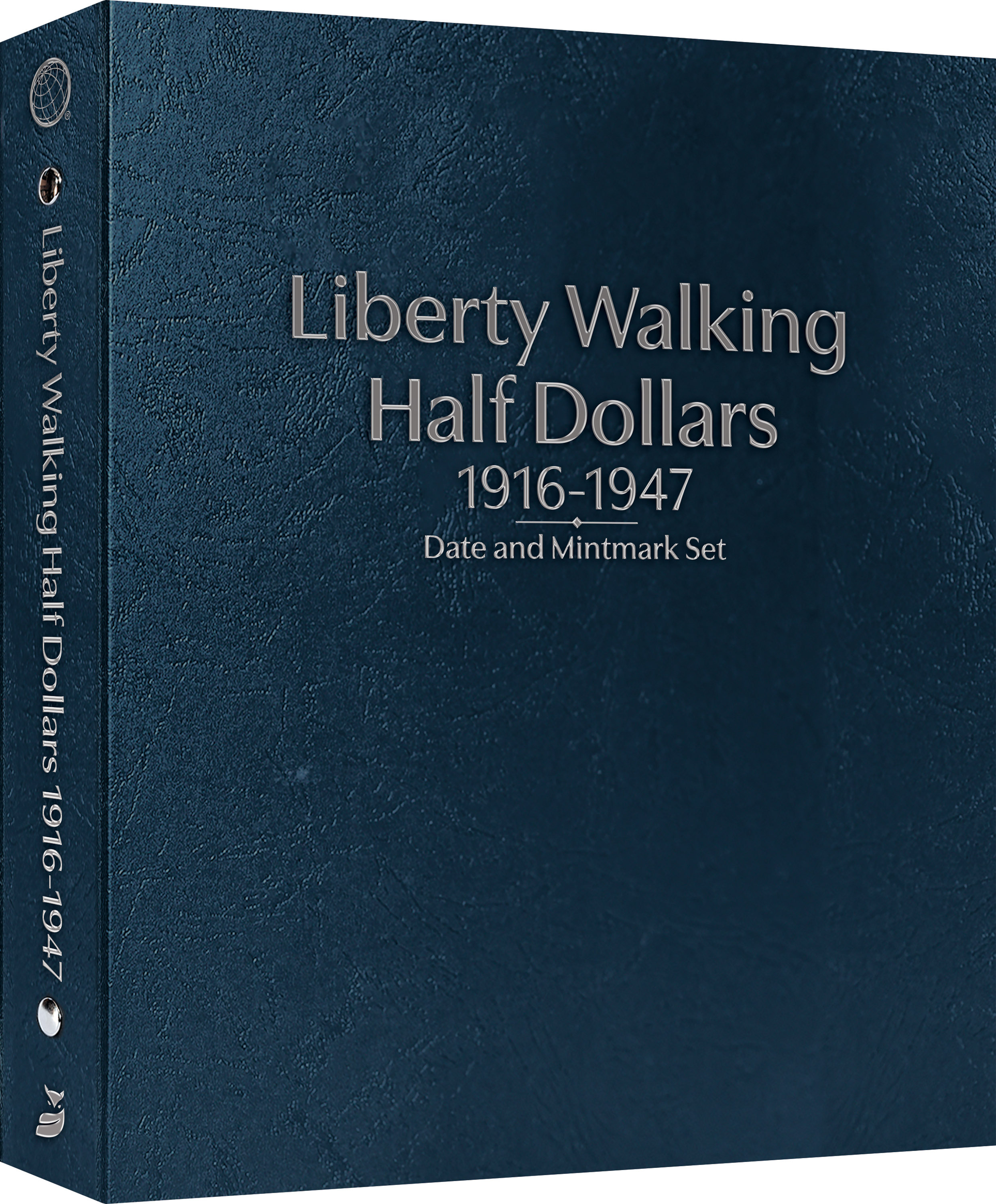 Whitman Prestige Coin Album – Liberty Walking Half Dollars 1916-1947 Date & Mintmark Set – Coin Album (Blue)