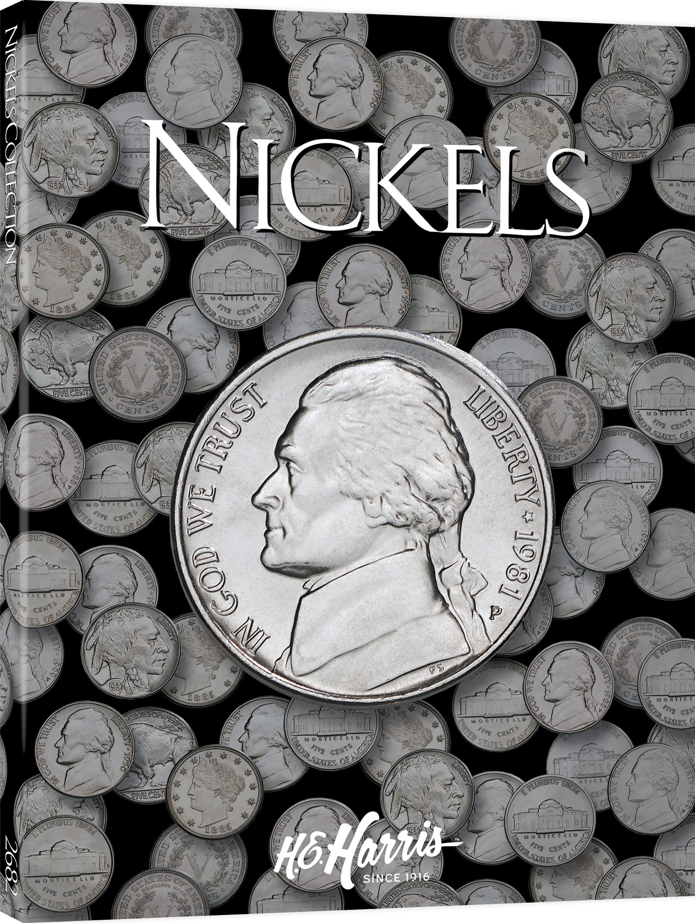 H.E. Harris® Coin Folder – U.S. Nickels: Plain, No Dates – Coin folder