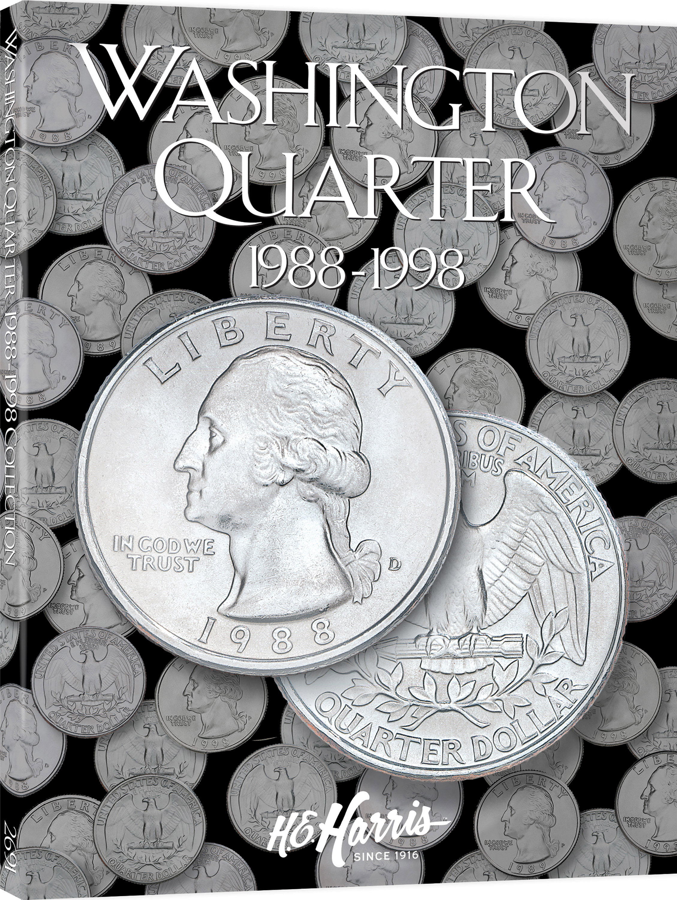 H.E. Harris® Coin Folder – Washington Quarters Collection #4: 1988-1998 – Coin folder