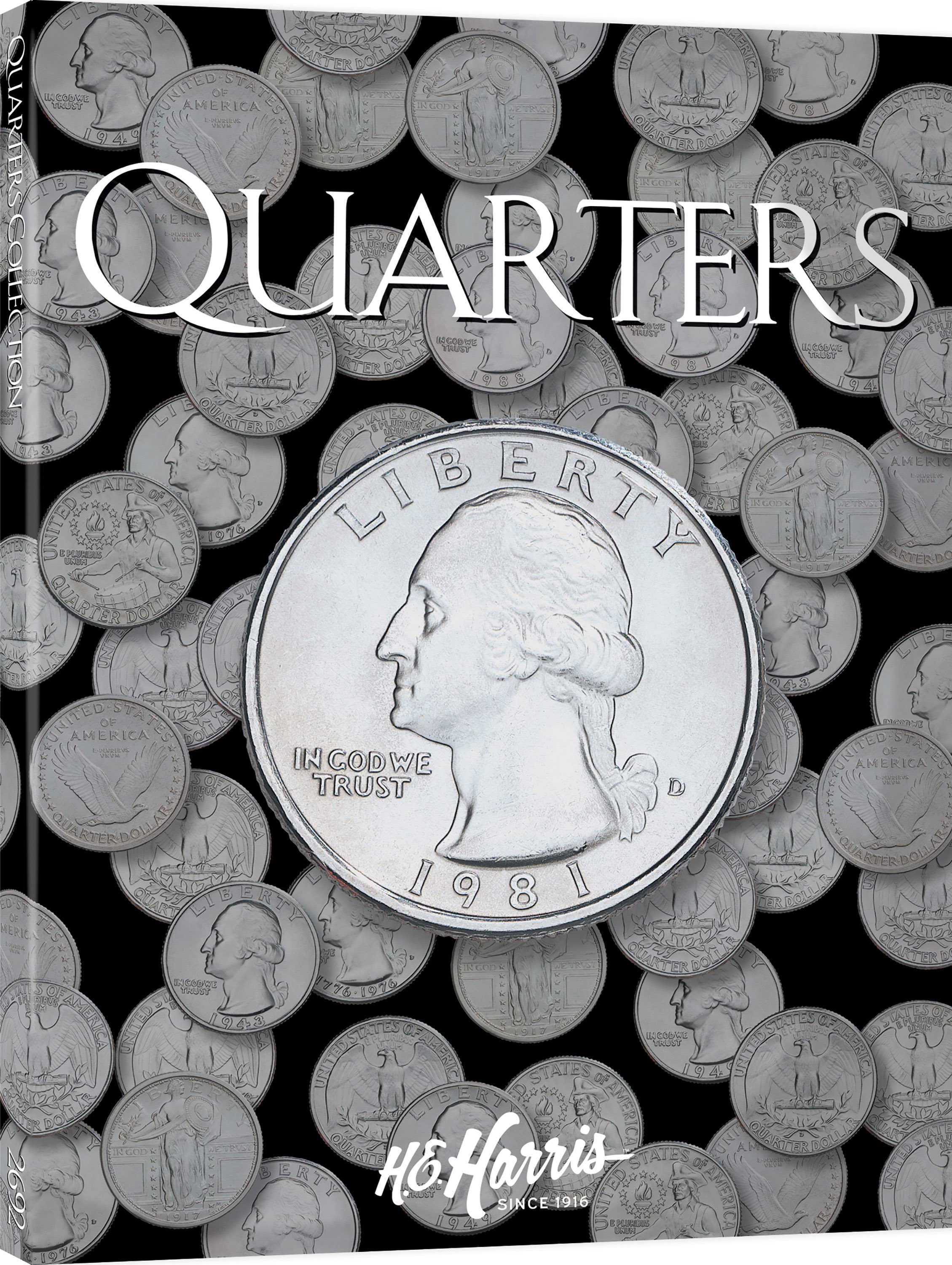 H.E. Harris® Coin Folder – U.S. Quarters: Plain, No Dates – Coin folder
